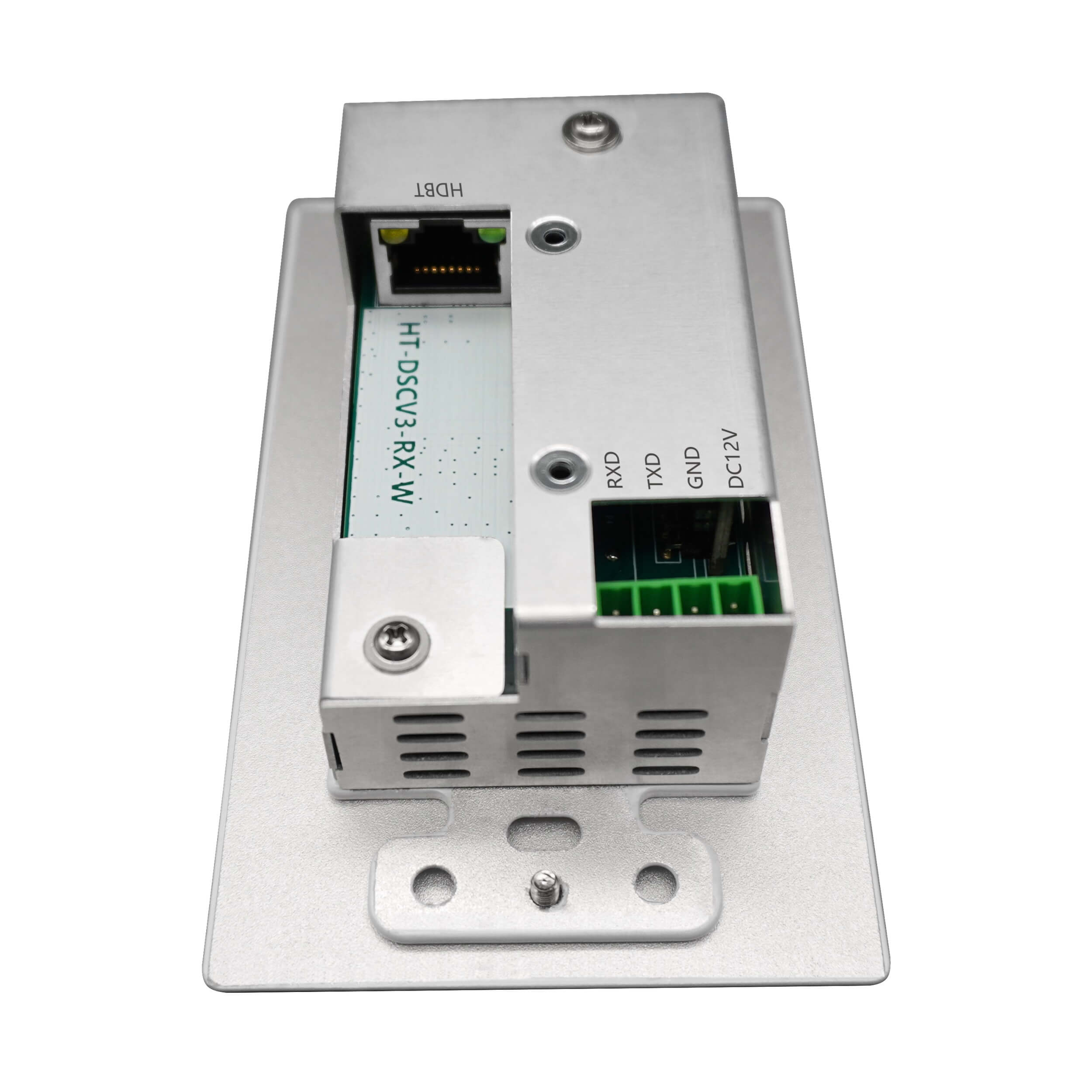 Hall Technologies HT-DSCV3-RX-WP - HDBaseT USB3 Wall Plate Receiver, rear