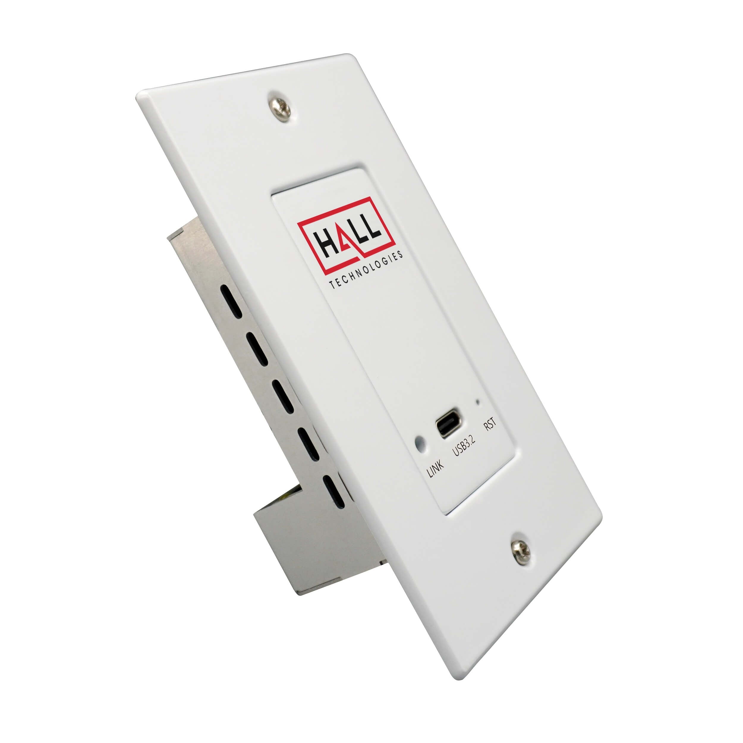 Hall Technologies HT-DSCV3-WP - HDBaseT USB3 Wall Plate, angle