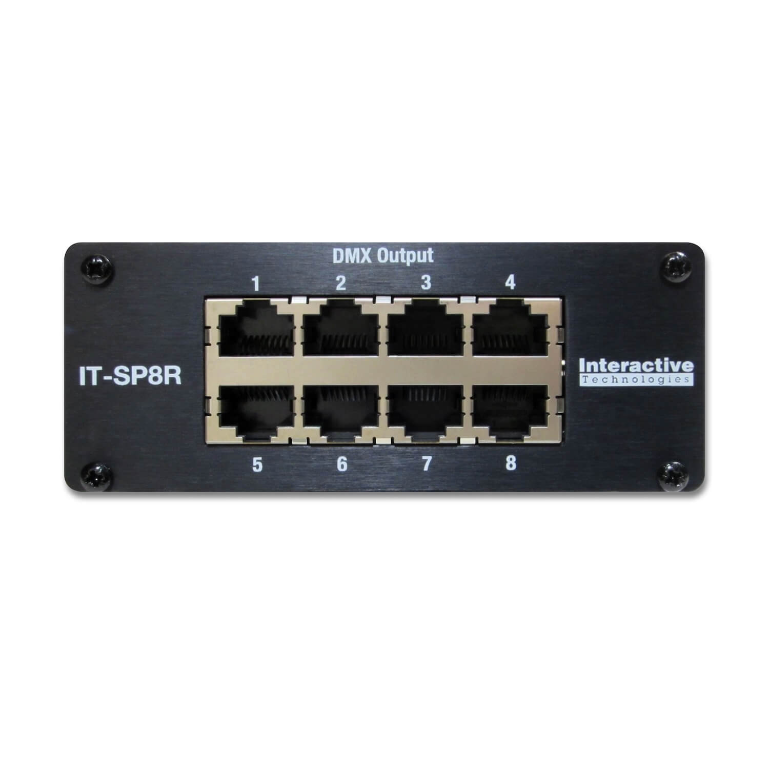 Interactive Technologies IT-SP8R - 8-Port DMX Splitter with RJ45 Ports, rear