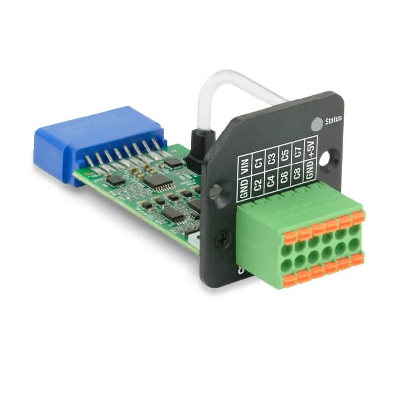 Interactive Technologies SM-IO8 - 8-Channel I/O Smart Module, angle