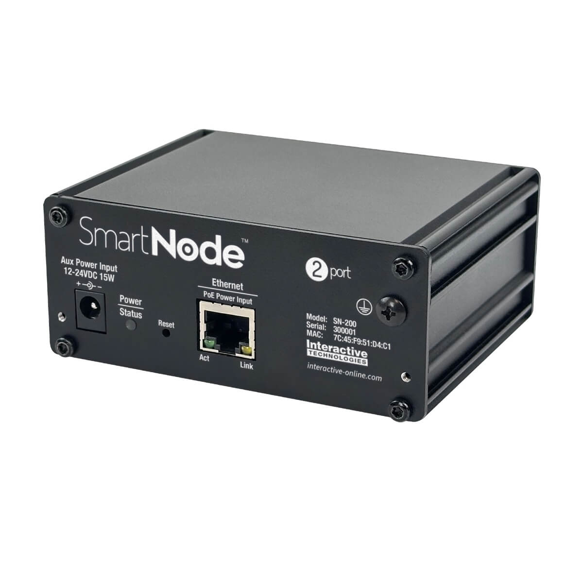 Interactive Technologies SN-200 - 2-Port SmartNode, angle
