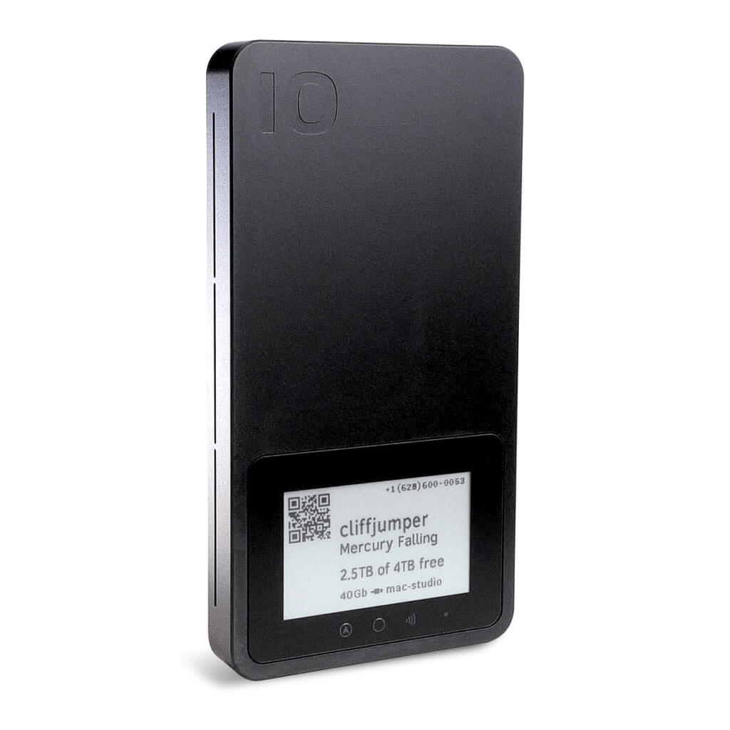 Iodyne Pro Mini - Thunderbolt 4 Smart Bus-Powered SSD, front