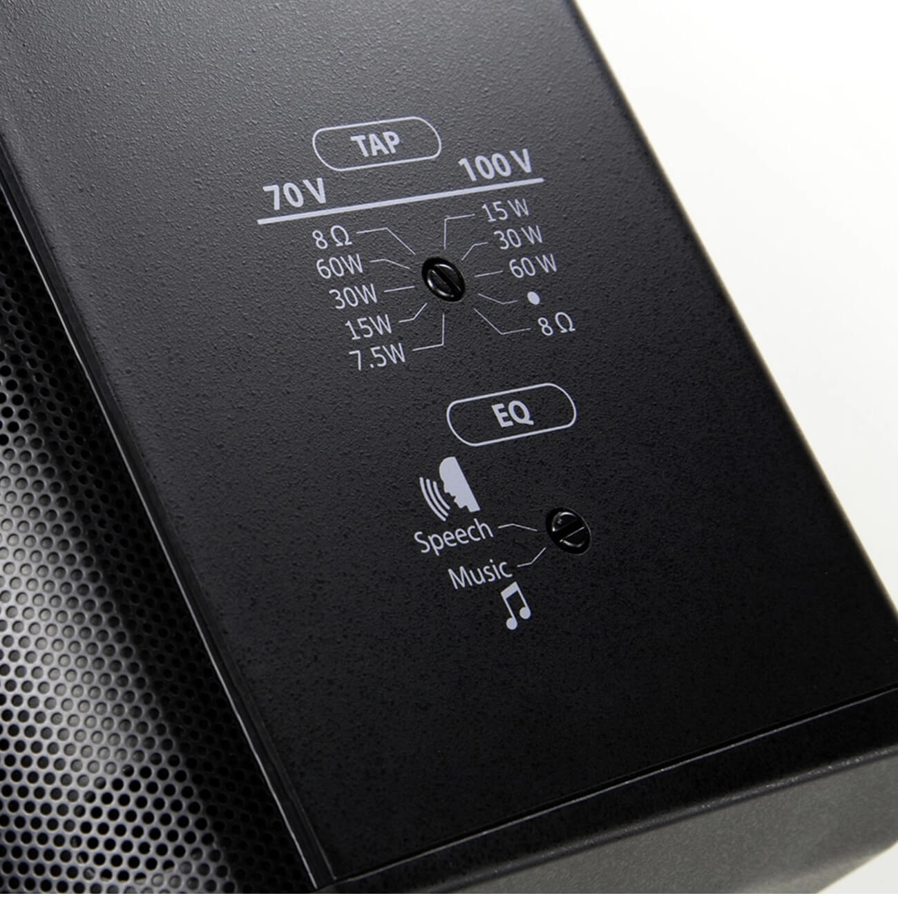 JBL CBT 50LA-1 - Passive Line Array Column Loudspeaker, switch detail