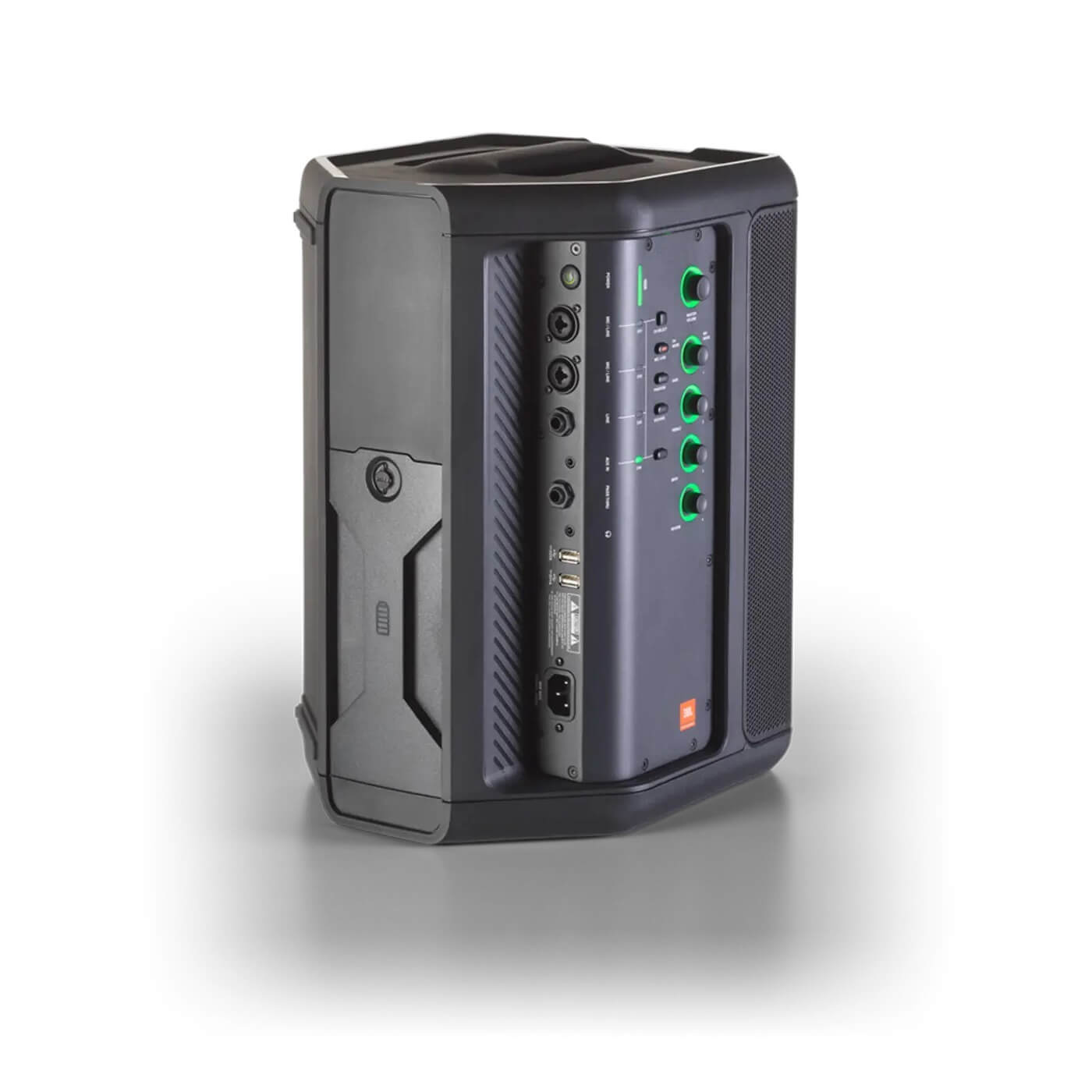 JBL EON ONE Compact - All-In-One Rechargeable Personal PA with Mixer, rear mixer