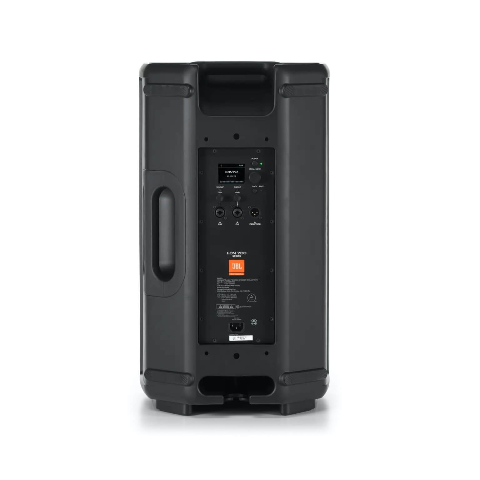 JBL EON712 - 12-inch Powered PA Speaker with Bluetooth, rear