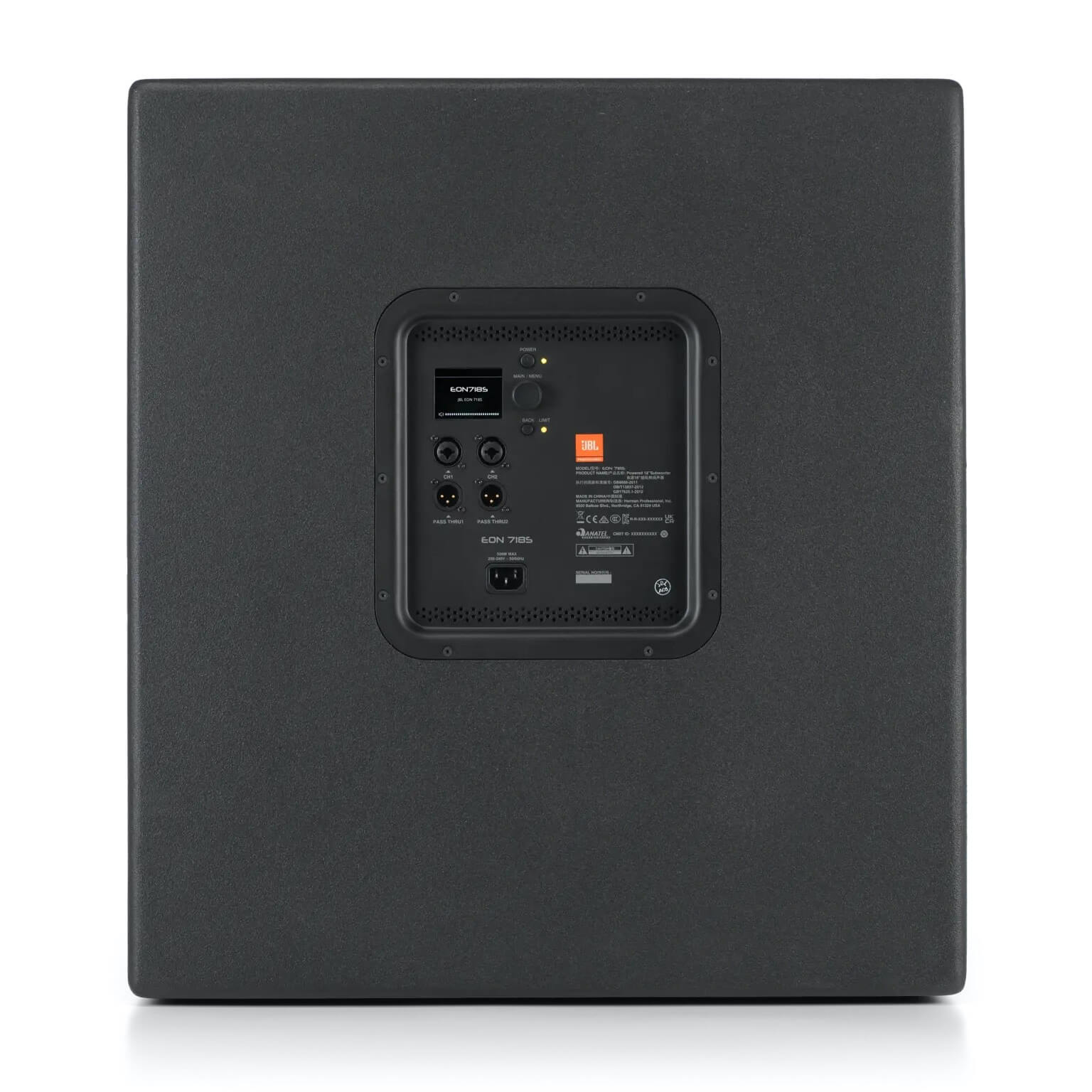 JBL EON718S - 18-inch Powered PA Subwoofer, rear