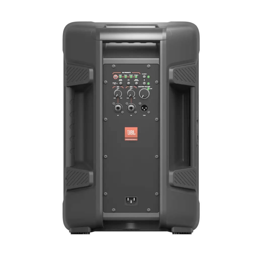 JBL IRX108BT - Powered 8-inch Portable PA Loudspeaker with Bluetooth, rear