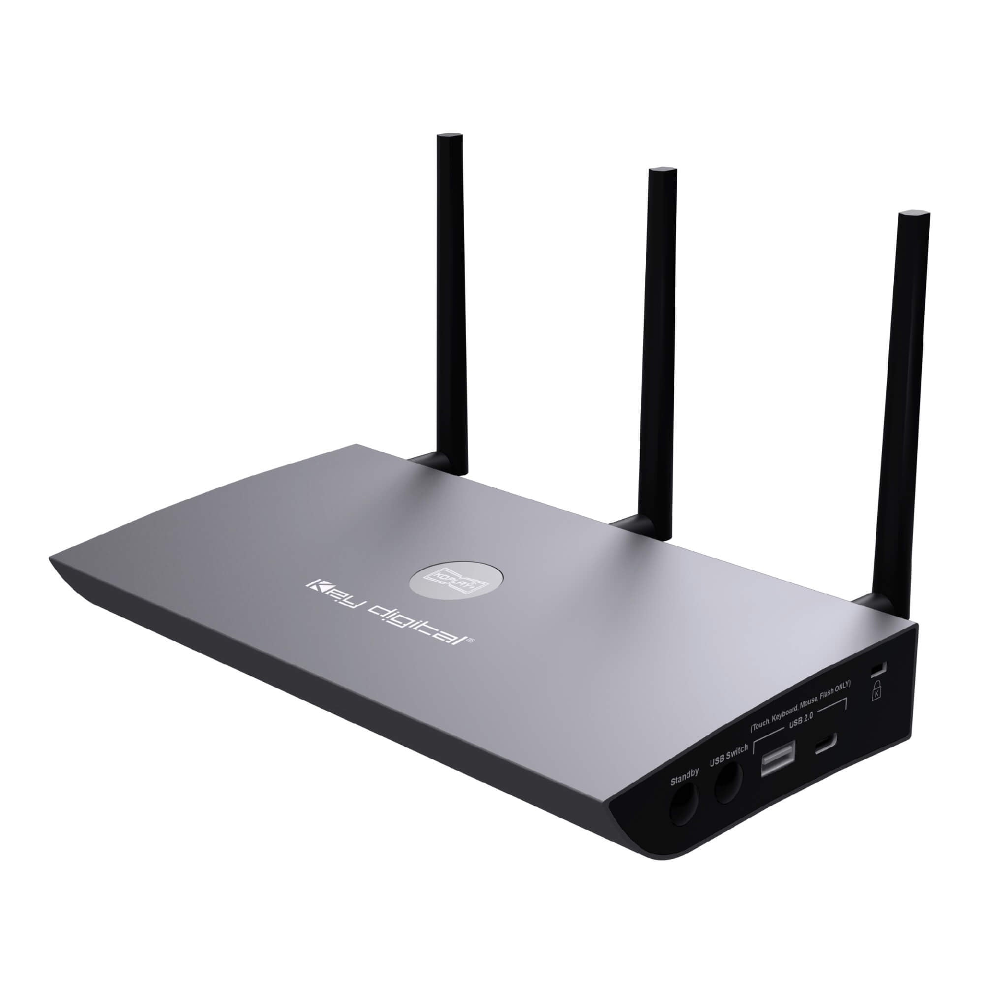 Key Digital KD-BYOD4KHUB - BYOD amd BYOM Wireless Presentation Gateway, side angle