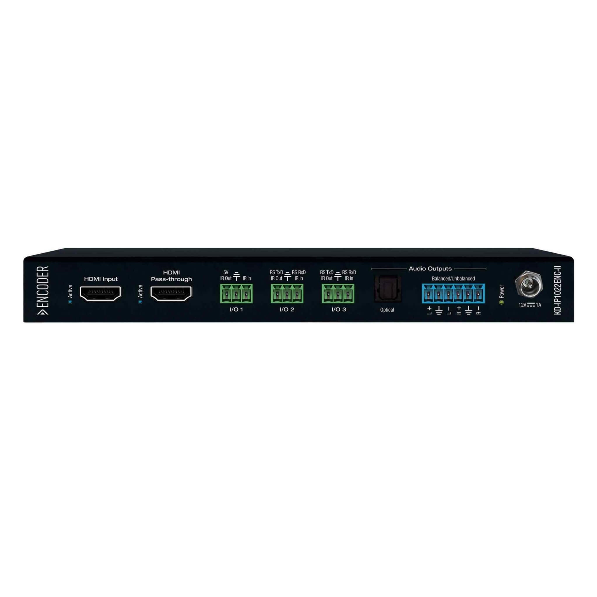 Key Digital KD-IP1022ENC-II - 4K AV over IP System Encoder with PoE, rear