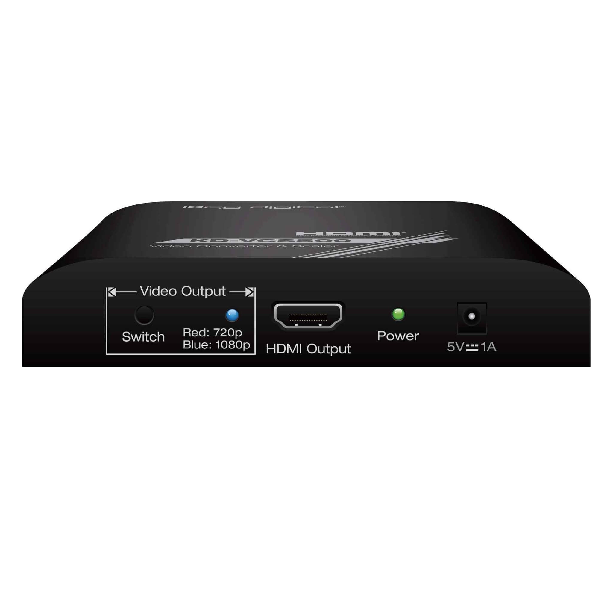 Key Digital KD-VCS500 - VGA to HDMI Converter Scaler, rear