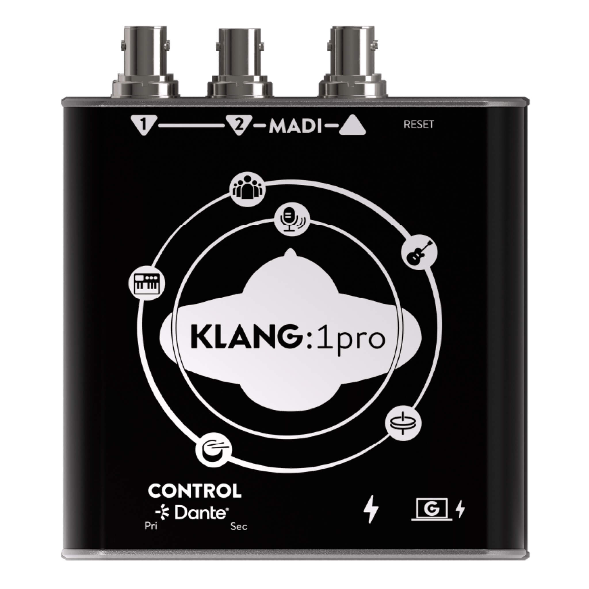 KLANG KLANG:1pro - Immersive IEM Processor with Dante-MADI Converter, top