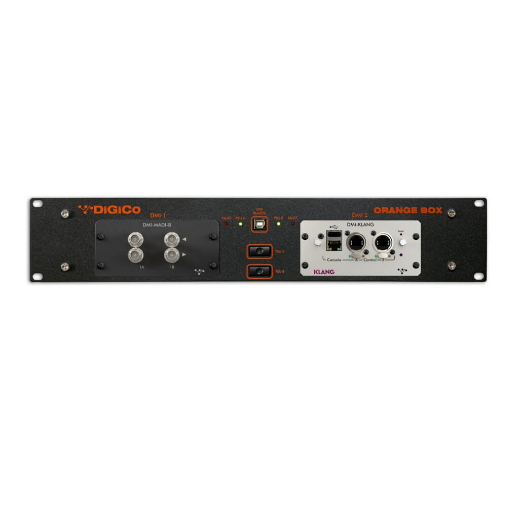 Klang X-OB-B-KLANG - Orange Box Package with DMI-KLANG & DMI-MADI-BNC, front
