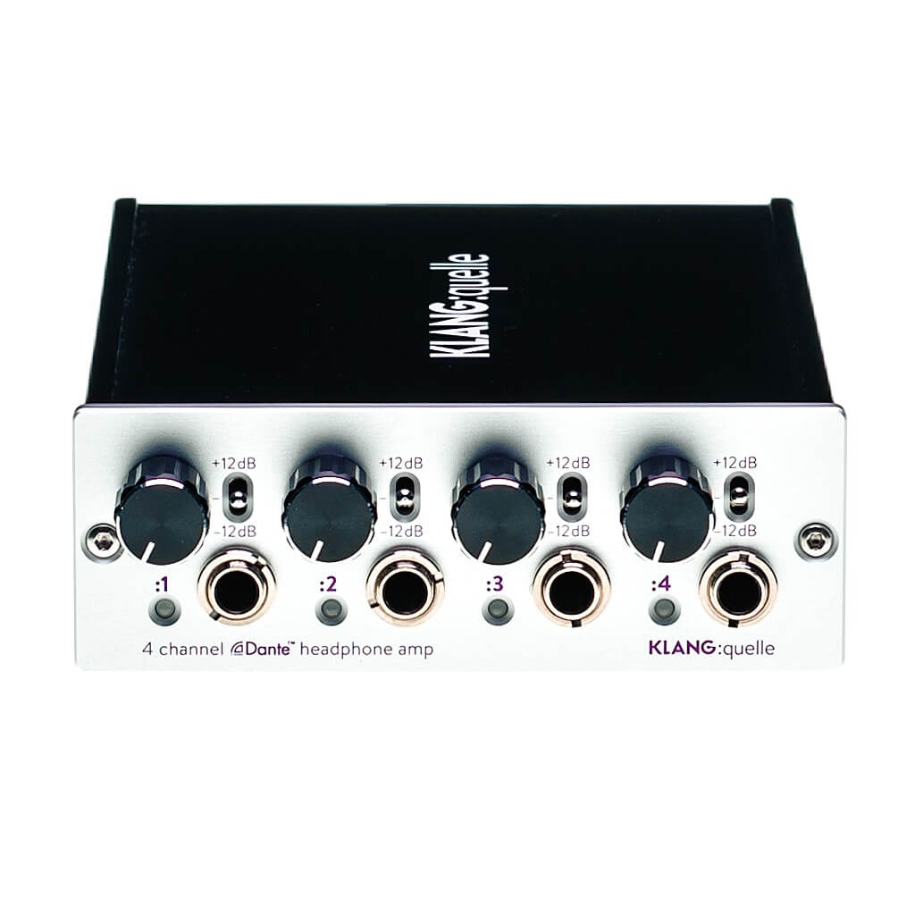 KLANG Quelle - 4-Channel Dante Network Headphone Amplifier, front