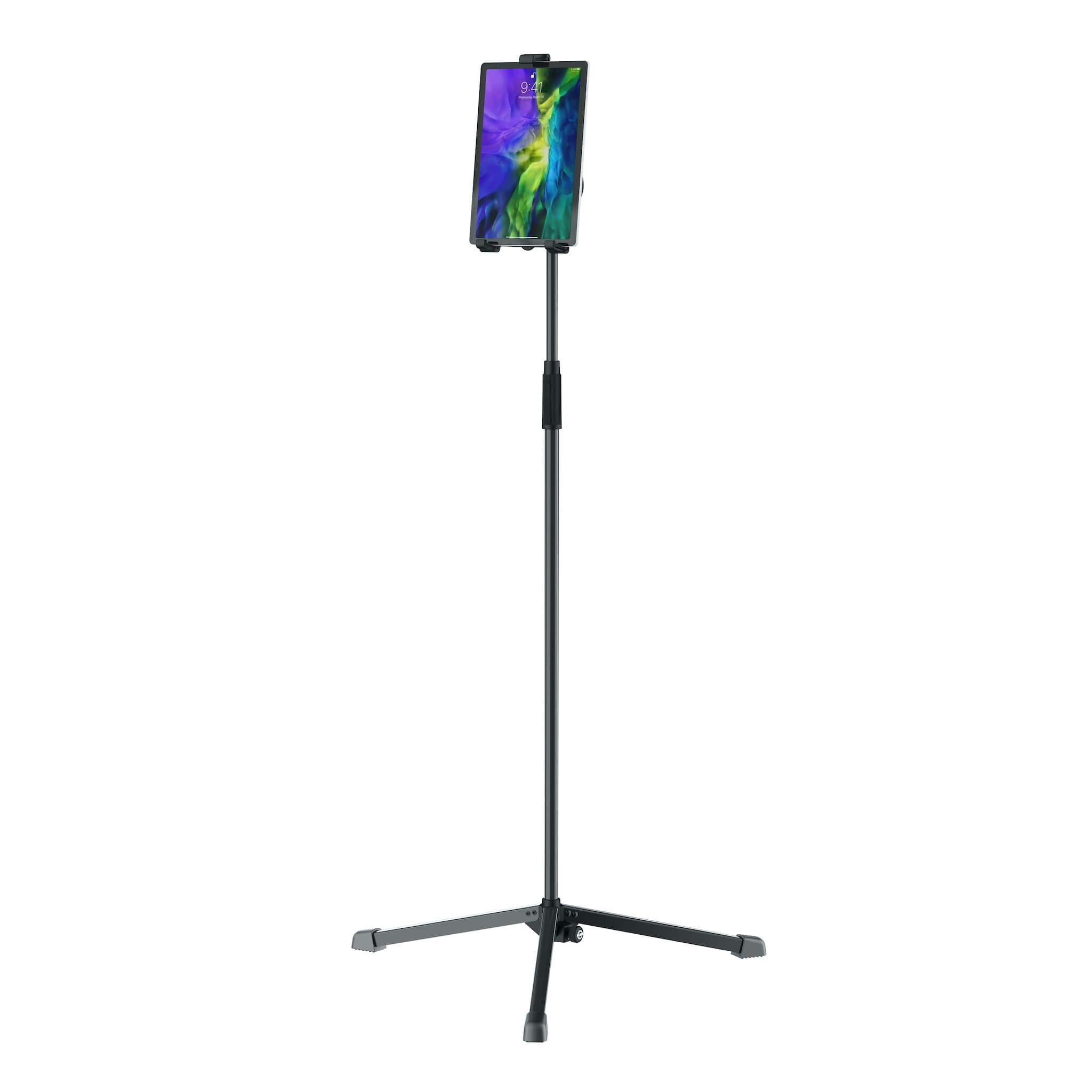 Konig & Meyer 19767 - Universal Tablet Holder with Tripod Stand, tablet front