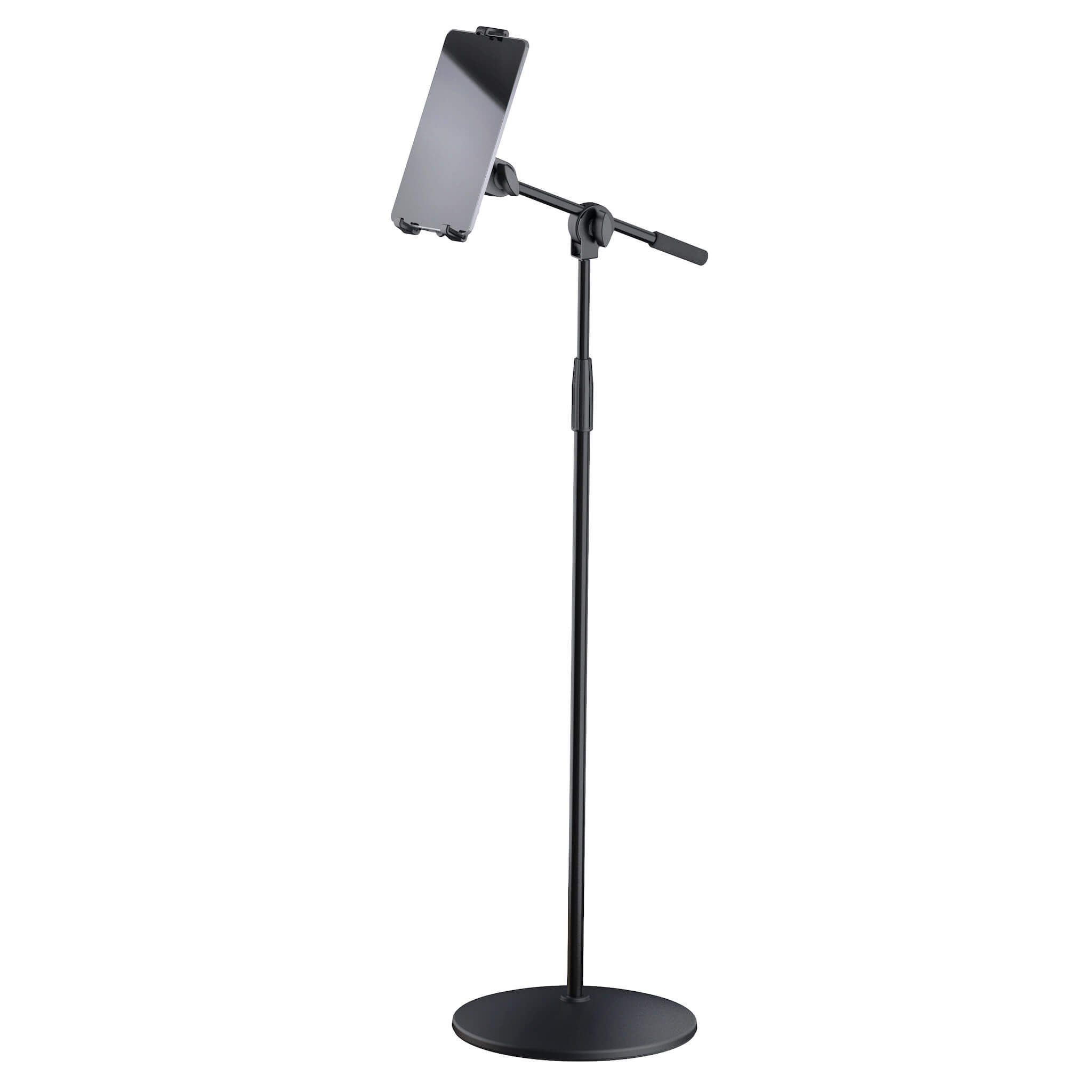 Konig & Meyer 19789 - Universal Tablet Holder with Stand and Boom Arm, front