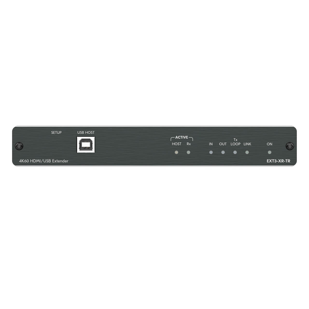 Kramer EXT3-XR-TR - 4K60 HDMI, USB 2.0, 1G Ethernet HDBaseT Extender, front