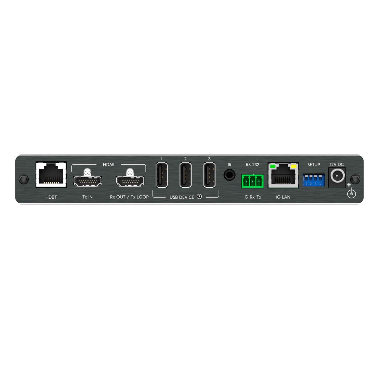 Kramer EXT3-XR-TR - 4K60 HDMI, USB 2.0, 1G Ethernet HDBaseT Extender, rear