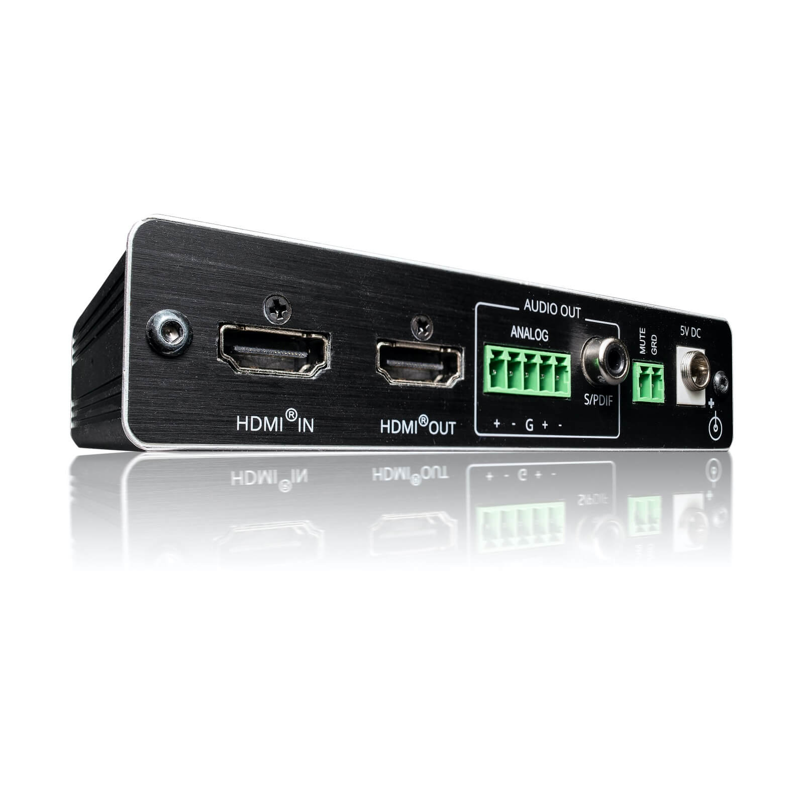 Kramer FC-46H24K - 4K HDR HDMI Audio De–Embedder, rear angle
