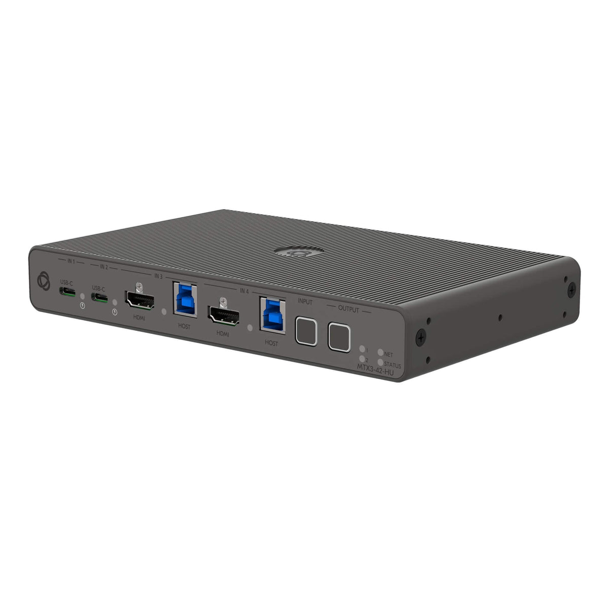 Kramer MTX3-42-HU - 4x2 4K60 USB-C/HDMI Matrix Switcher, angled