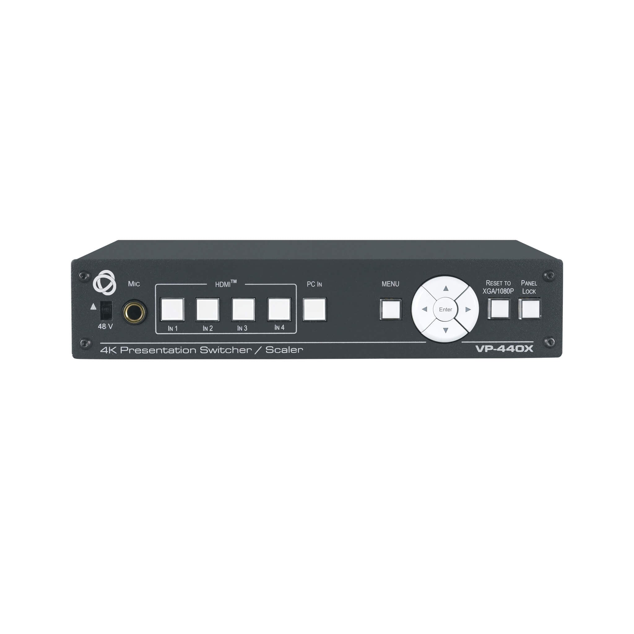 Kramer VP-440X - Compact 18G 4K Presentation Switcher/Scaler, front