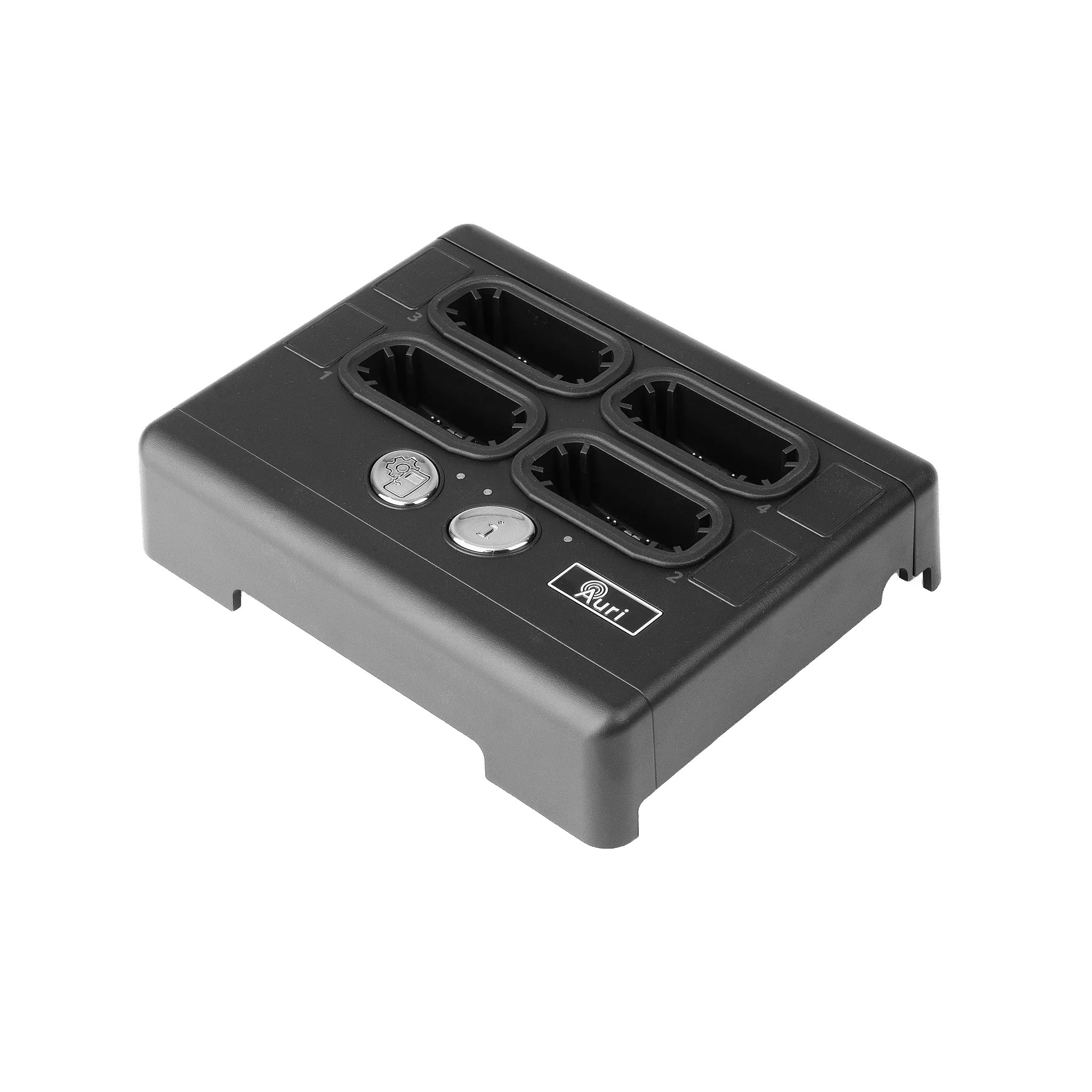 Listen AURI-D4 - Auracast Broadcast Audio Docking Station 4, angled