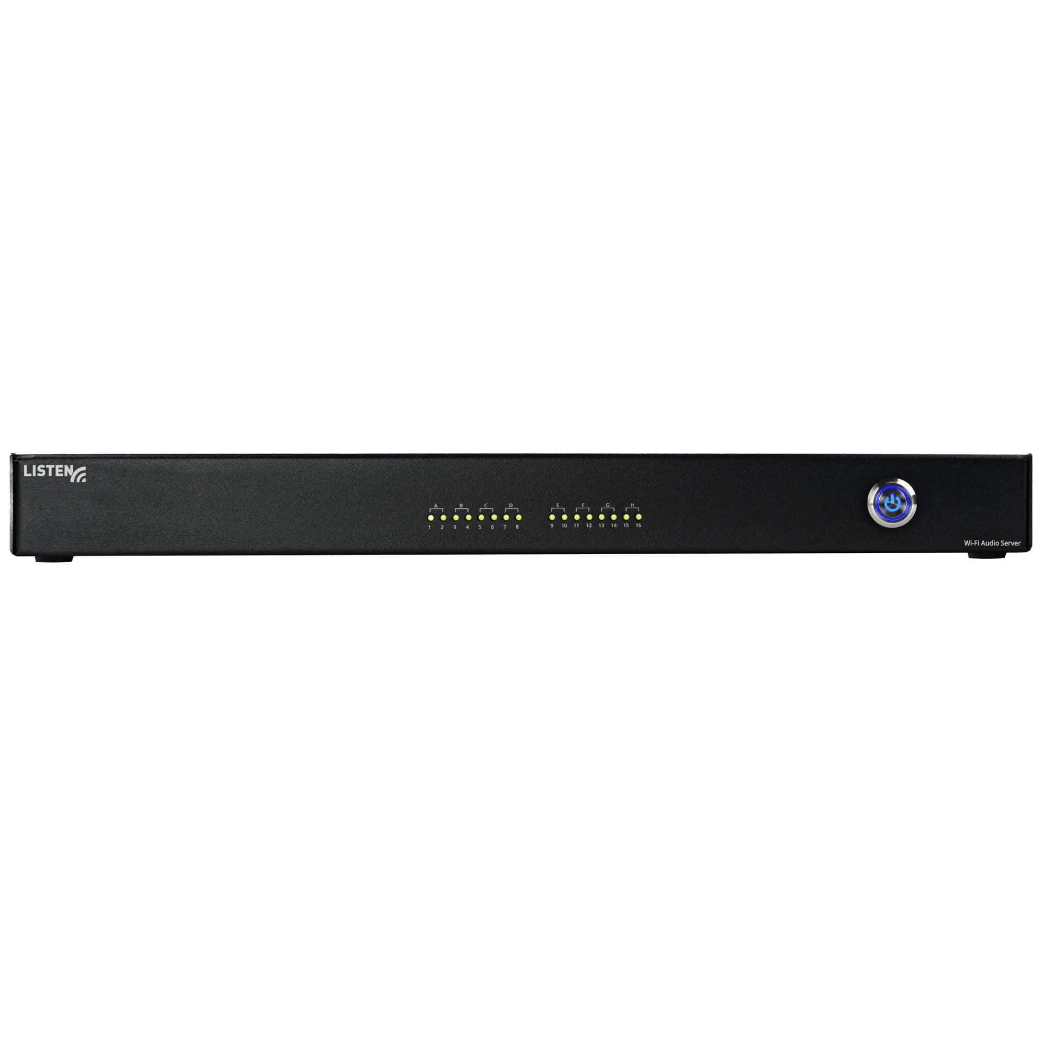 Listen LW-210-16 - ListenWIFI 16-Channel Wi-Fi Audio Server, front
