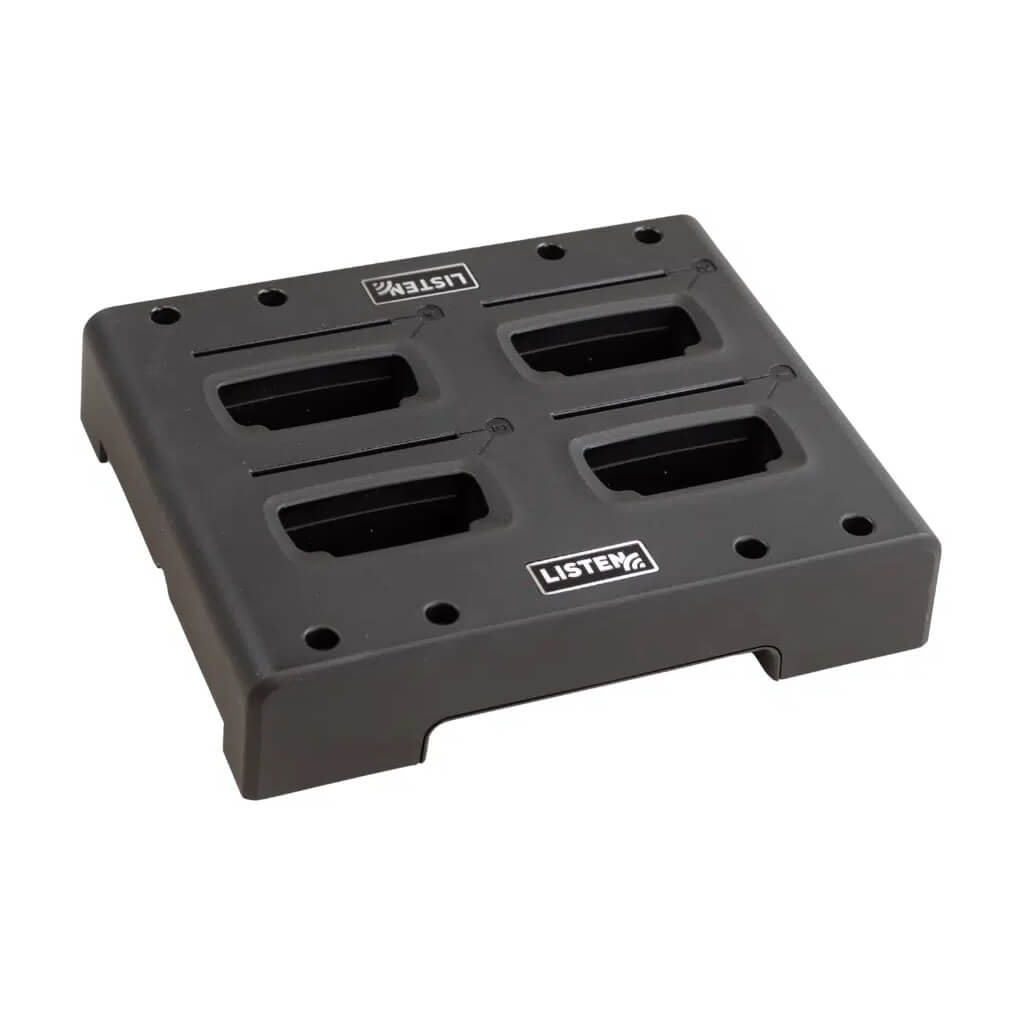 Listen LA-384T-01 - ListenIR TAA Intelligent 4-Unit Charging Tray, angle