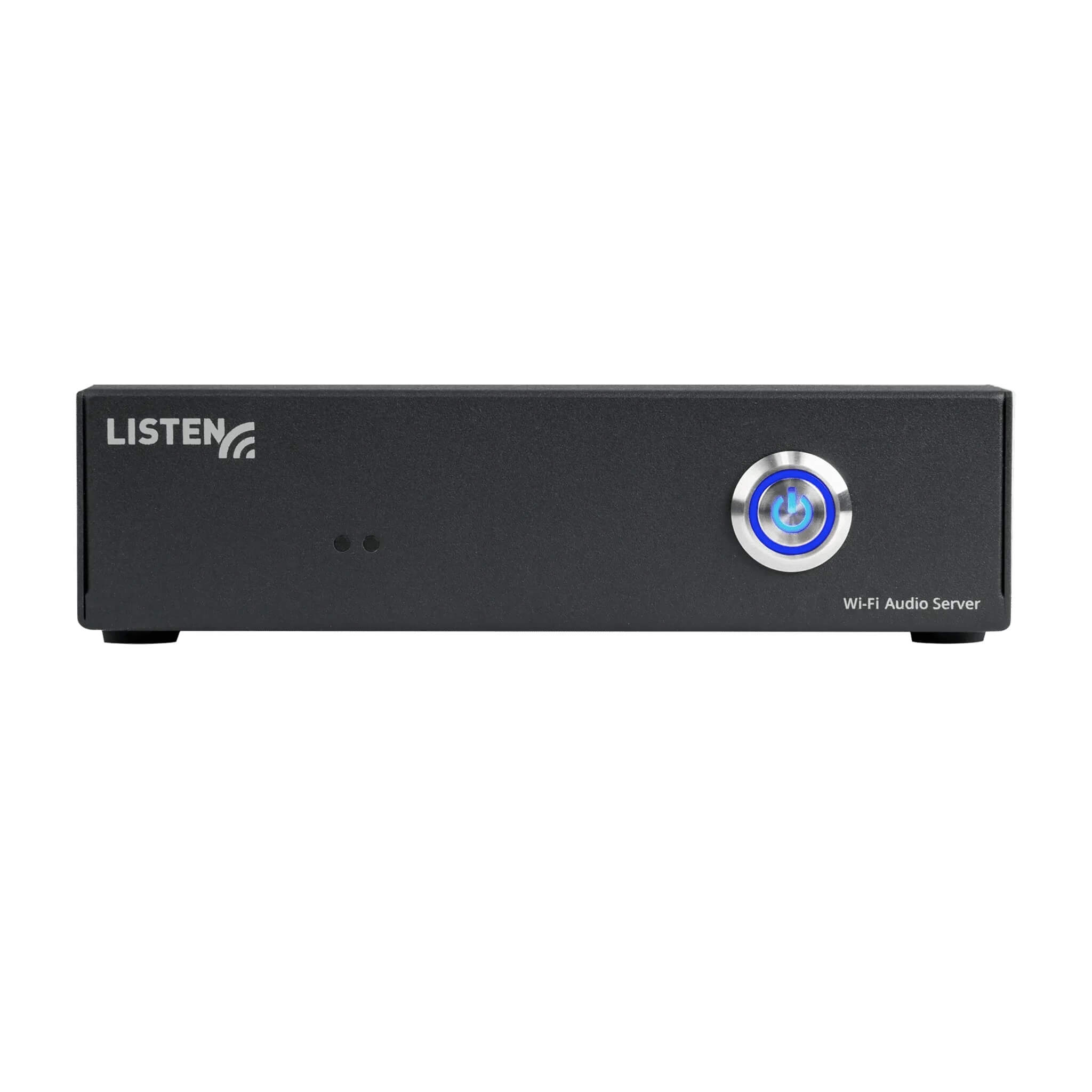 Listen LW-170-02-09 - ListenWIFI 2-Channel Wi-Fi Audio Server with Dante audio inputs, front
