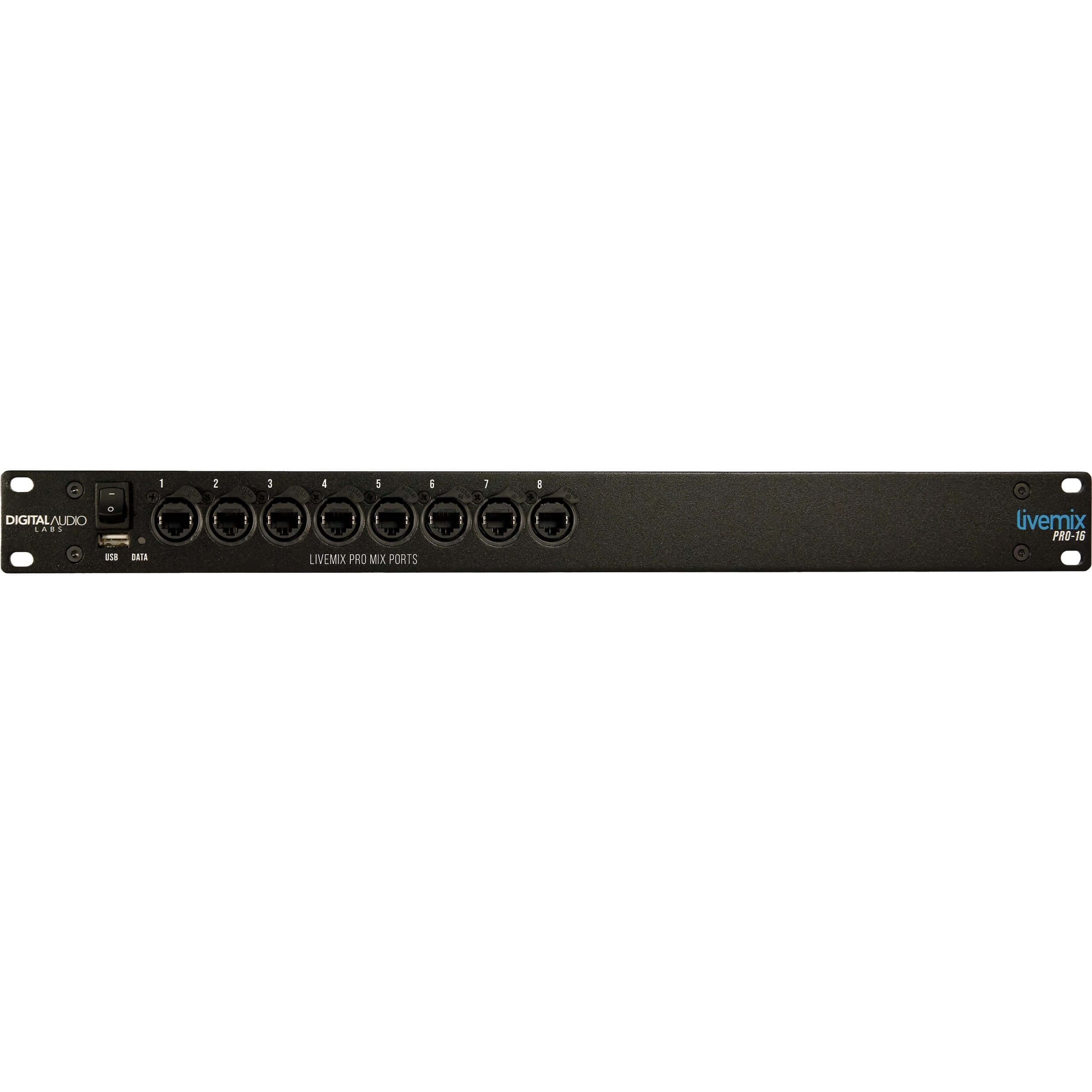Digital Audio Labs Livemix Pro-16 Distributor - 16 Mix Central Mixer/Distributor, front off