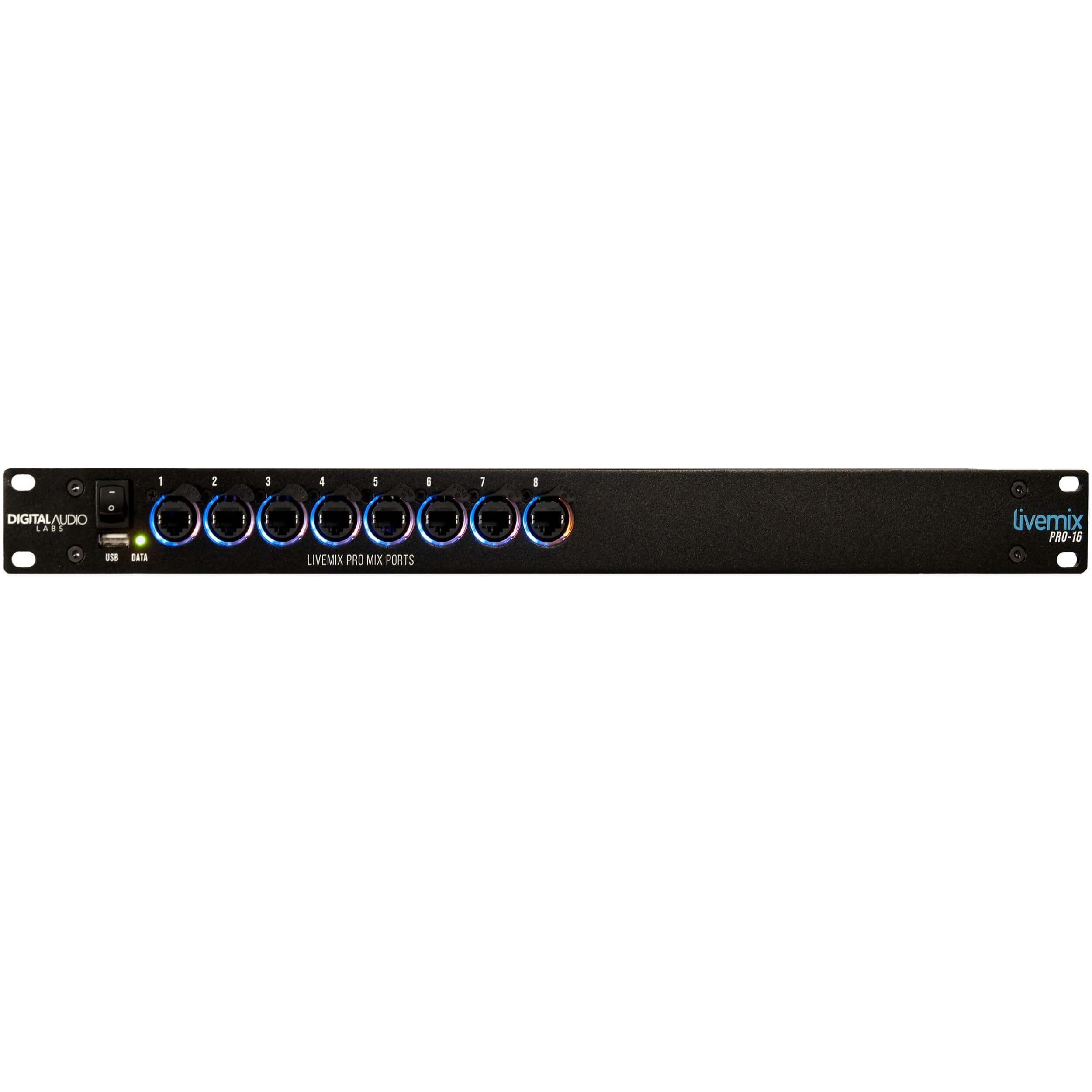 Digital Audio Labs Livemix Pro-16 Distributor - 16 Mix Central Mixer/Distributor, front on