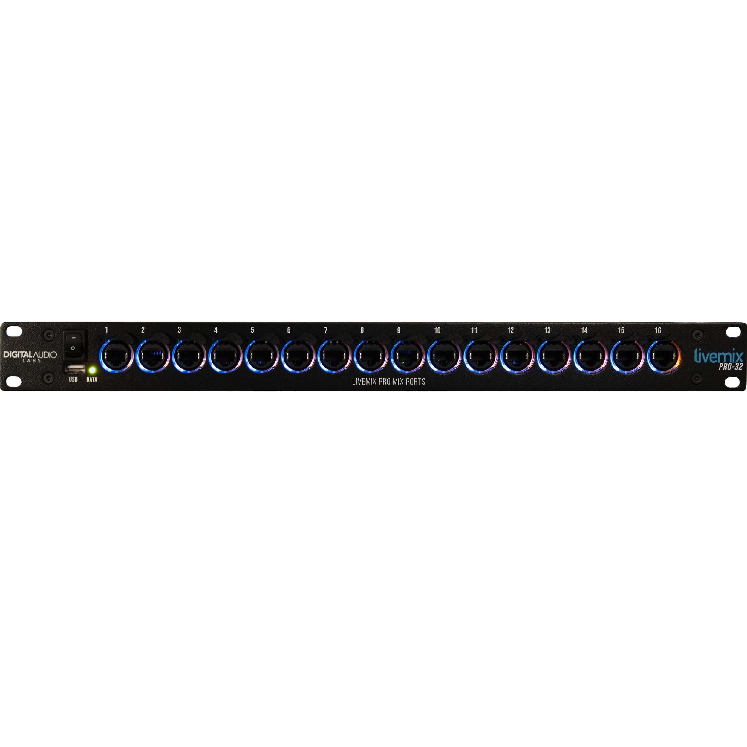 Digital Audio Labs Livemix Pro-32 Distributor - 32 Mix Central Mixer/Distributor, front on