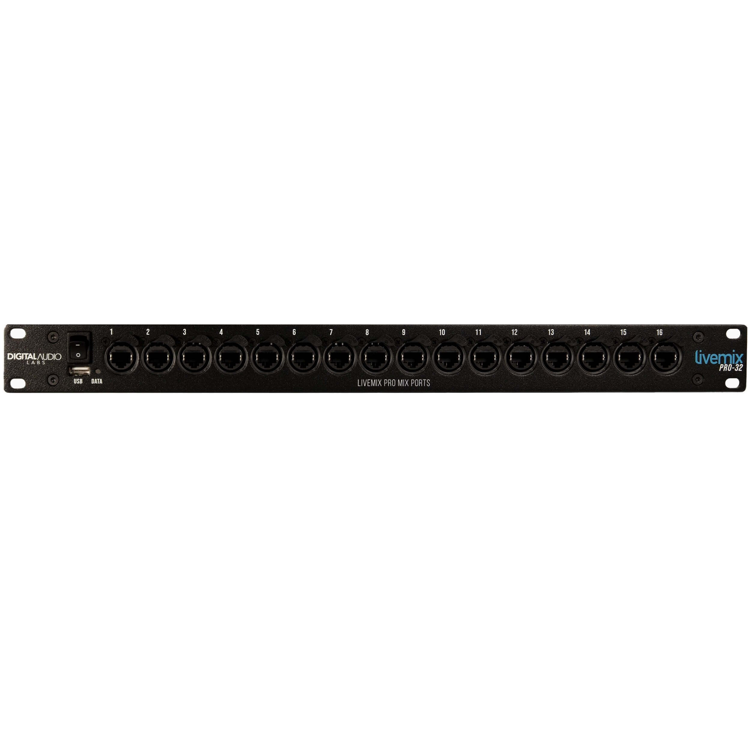Digital Audio Labs Livemix Pro-32 Distributor - 32 Mix Central Mixer/Distributor, front off