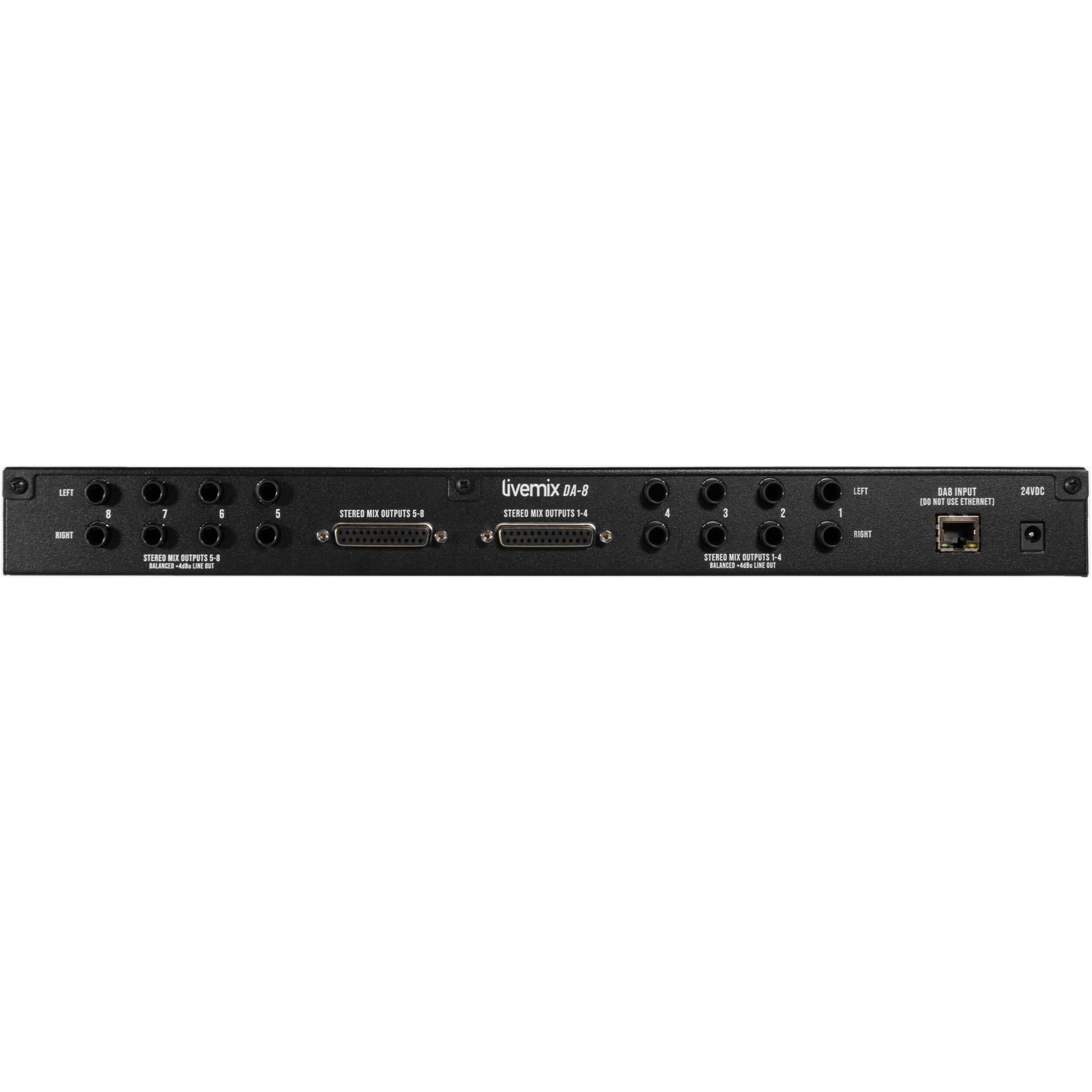 Digital Audio Labs Livemix DA-8 Analog Output - 8 Stereo Analog Output, rear