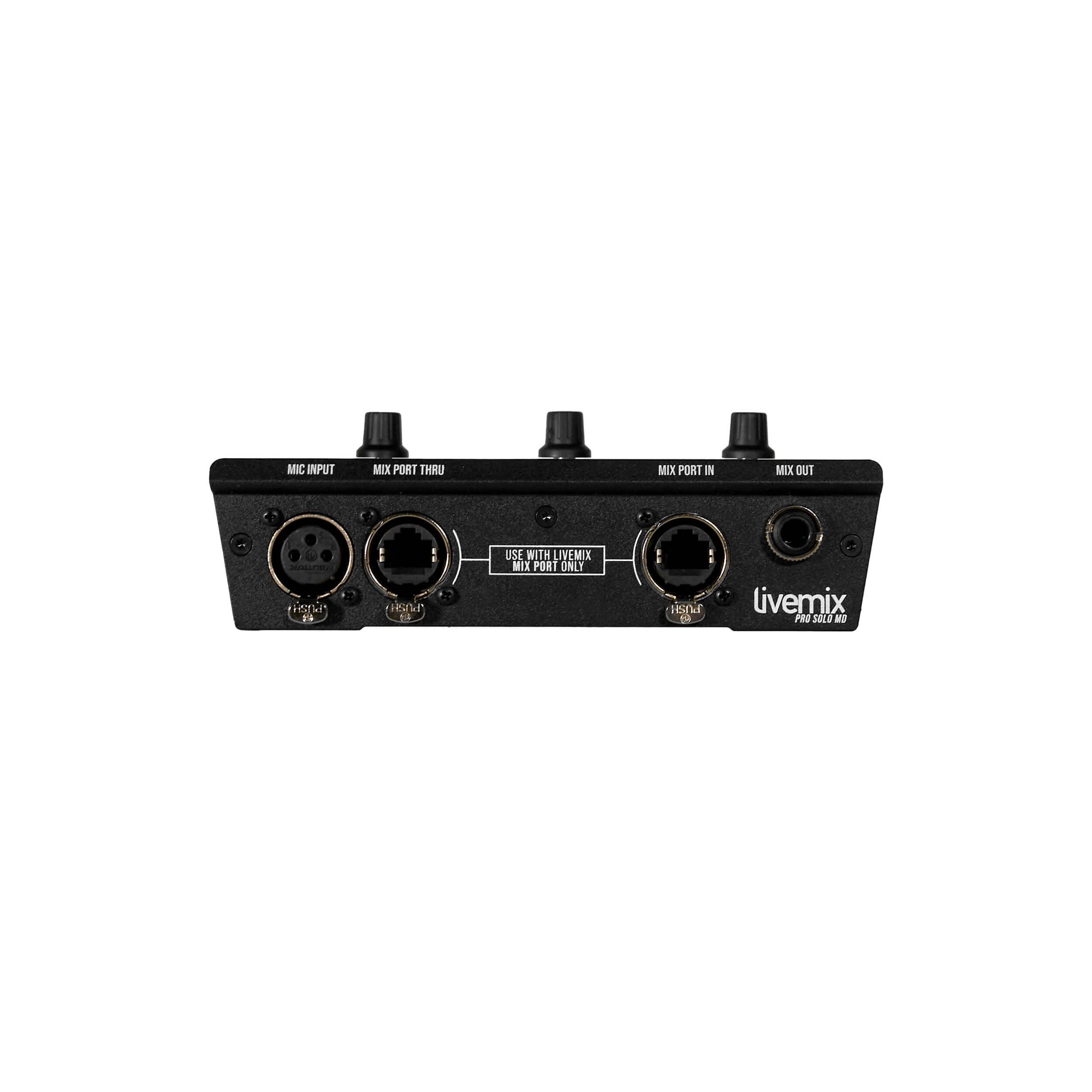 Digital Audio Labs Livemix Pro Solo MD - Personal Mixer with Mic PreAmp, rear