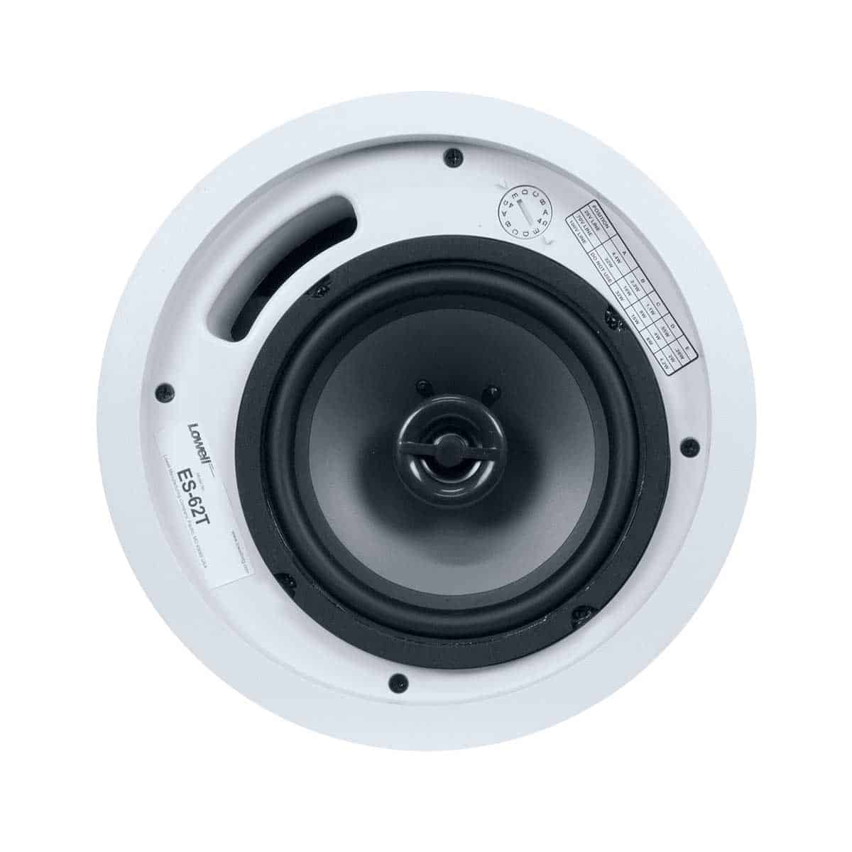 Lowell ES-62T - 6.5-in 32W Coaxial Ceiling Speaker, open
