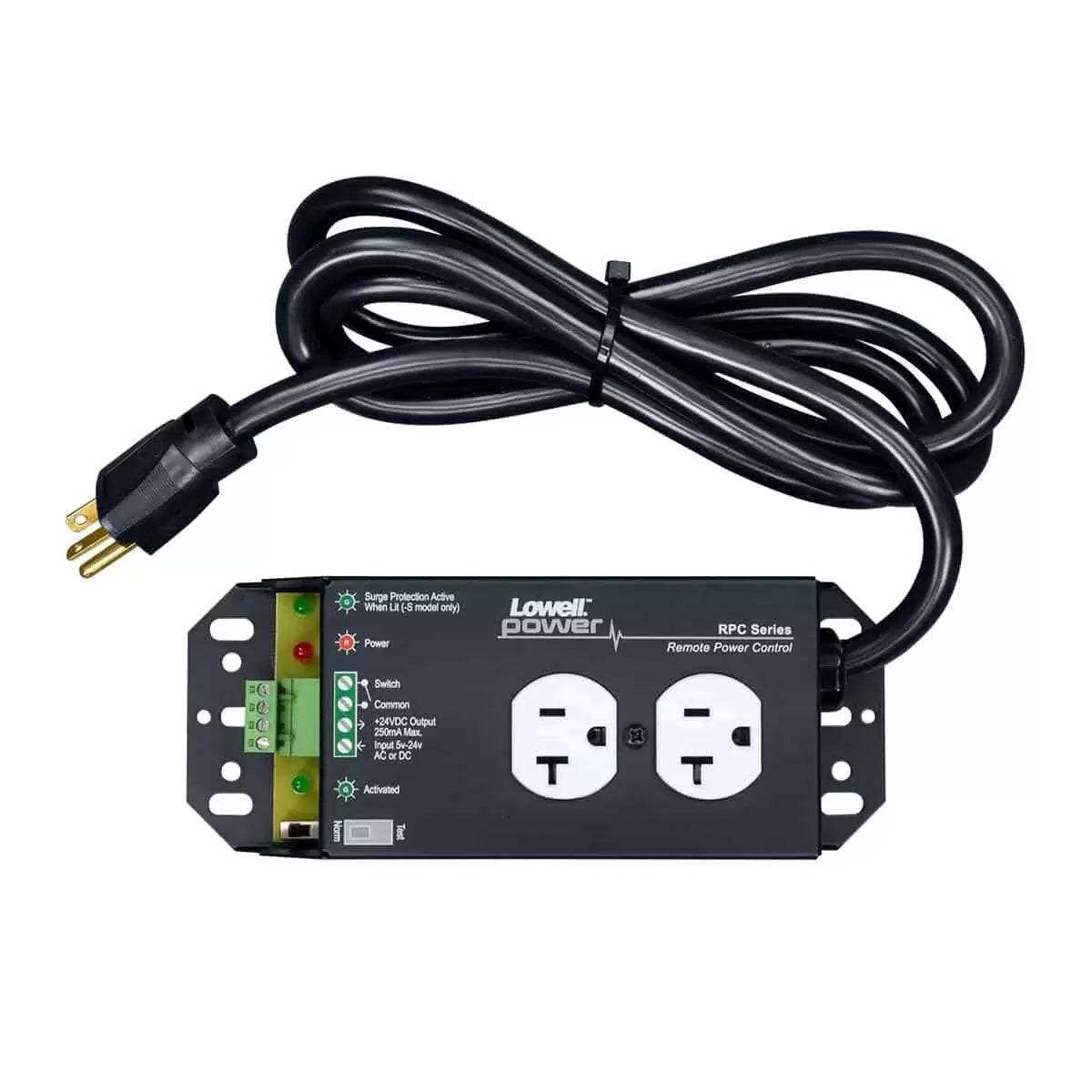 Lowell RPC-20-SCD - 20A Remote Power Control with Surge Suppression, top