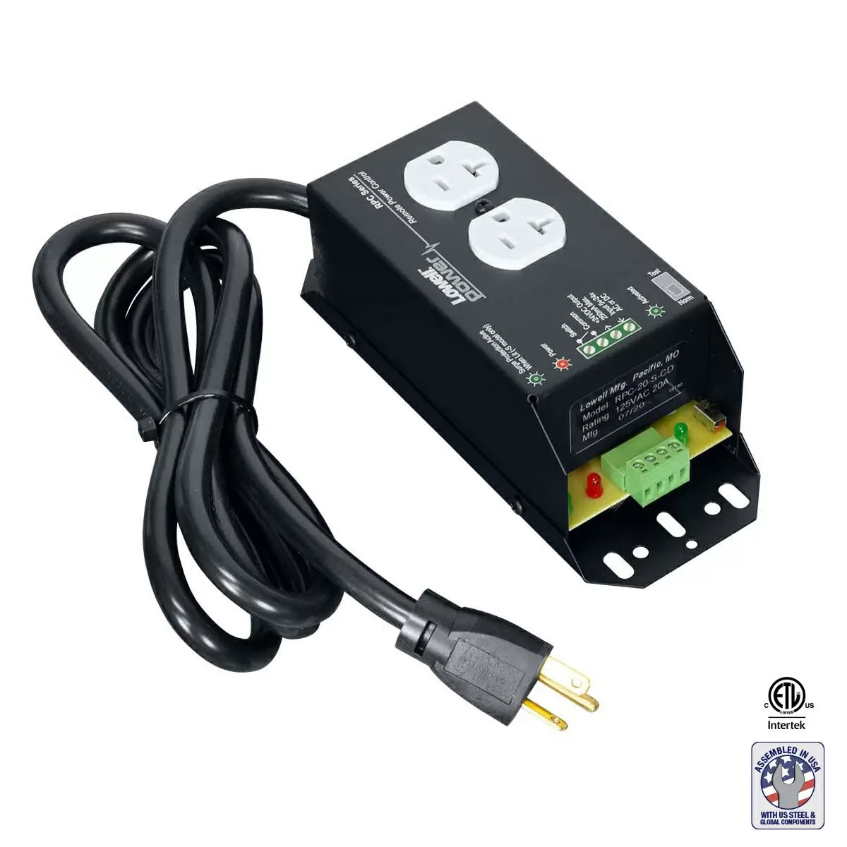 Lowell RPC-20-SCD - 20A Remote Power Control with Surge Suppression, Assembled in USA