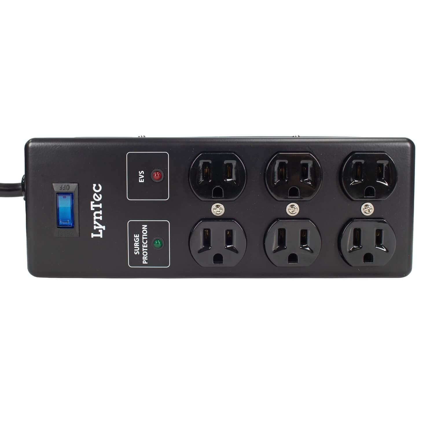 LynTec A6SB-EVS - 15A 6-Outlet Power Block with Surge Protection and EVS, top