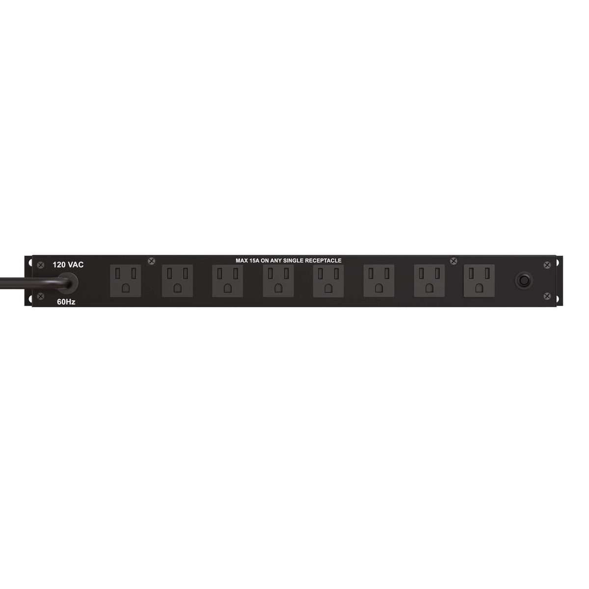LynTec JG 9 - 15A Power Distribution Unit with 9 Outlets, rear