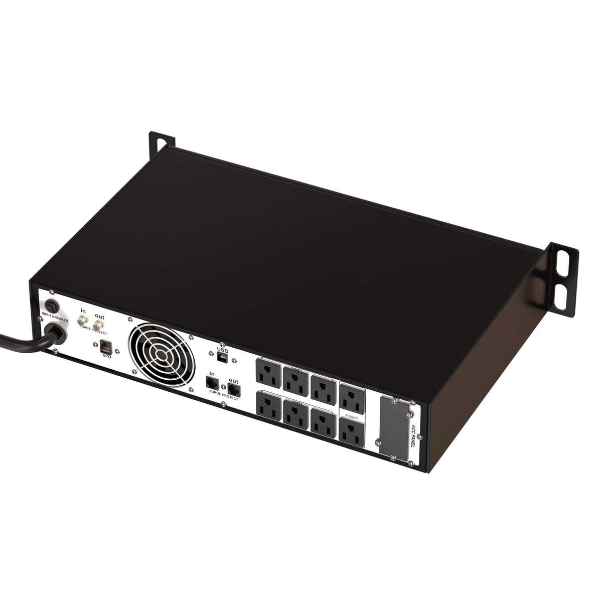 LynTec SRA-07500 - UPS Battery Backup, Line interactive, angled rear