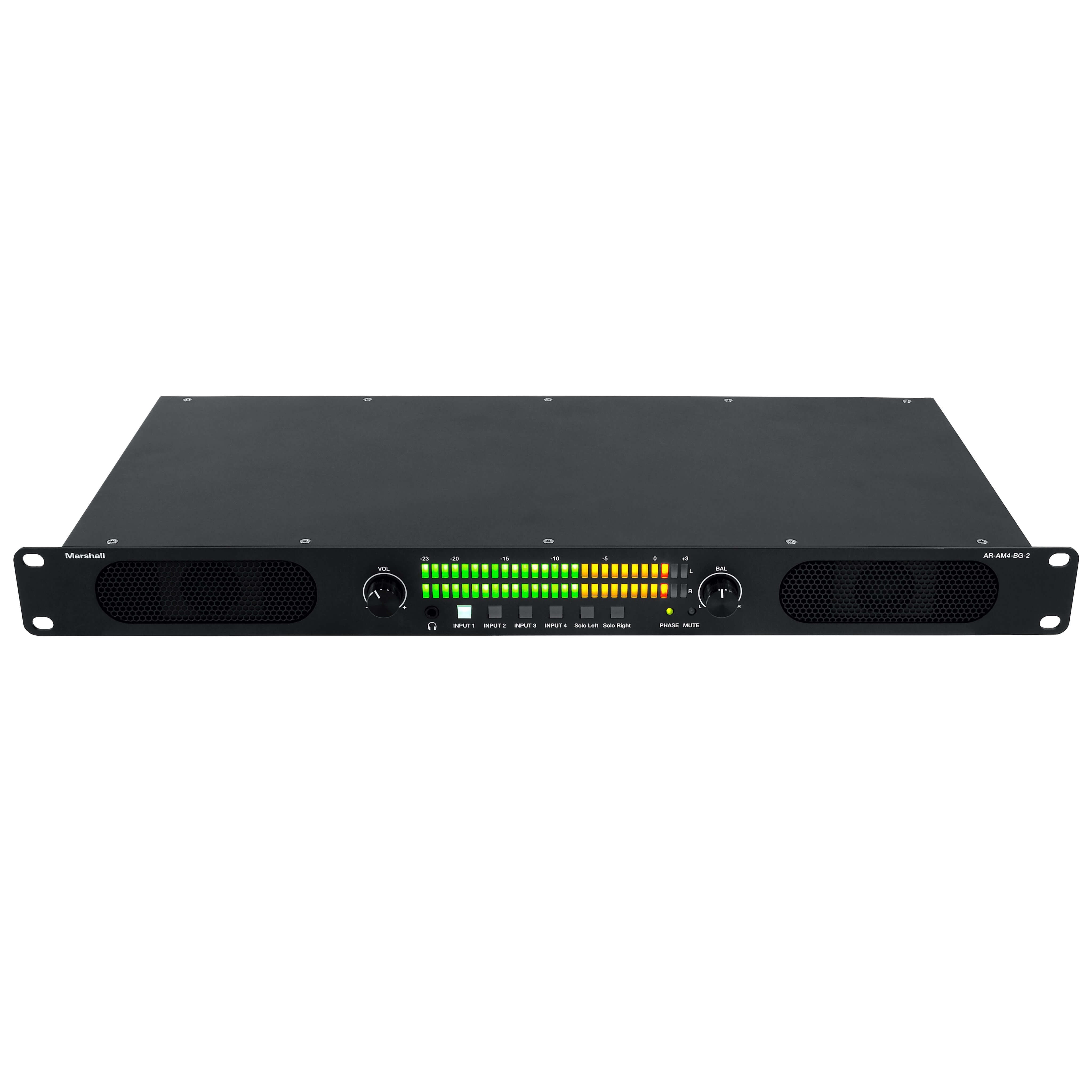 Marshall AR-AM4-BG-2 - 4-Input Analog Audio Monitor, front top
