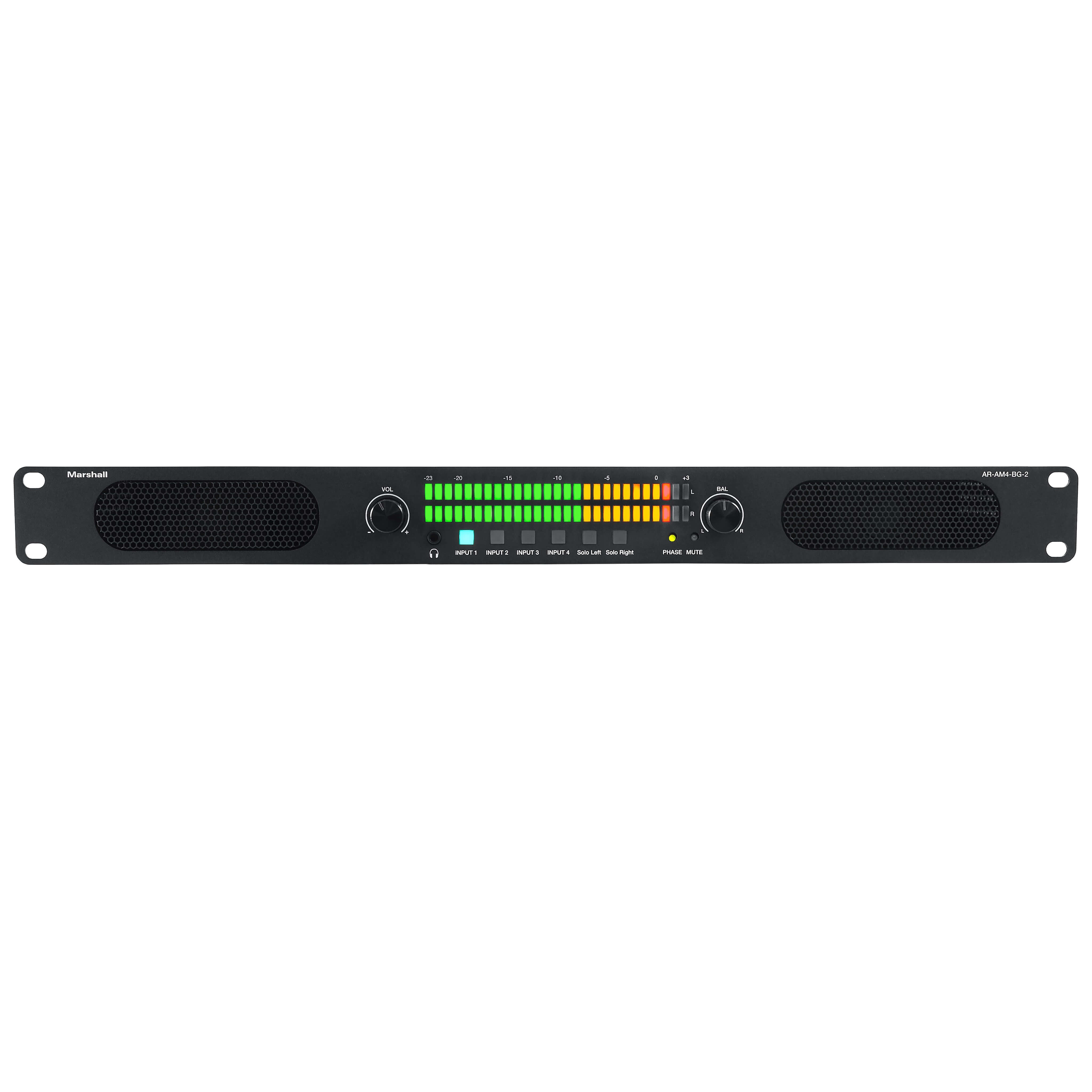 Marshall AR-AM4-BG-2 - 4-Input Analog Audio Monitor, front