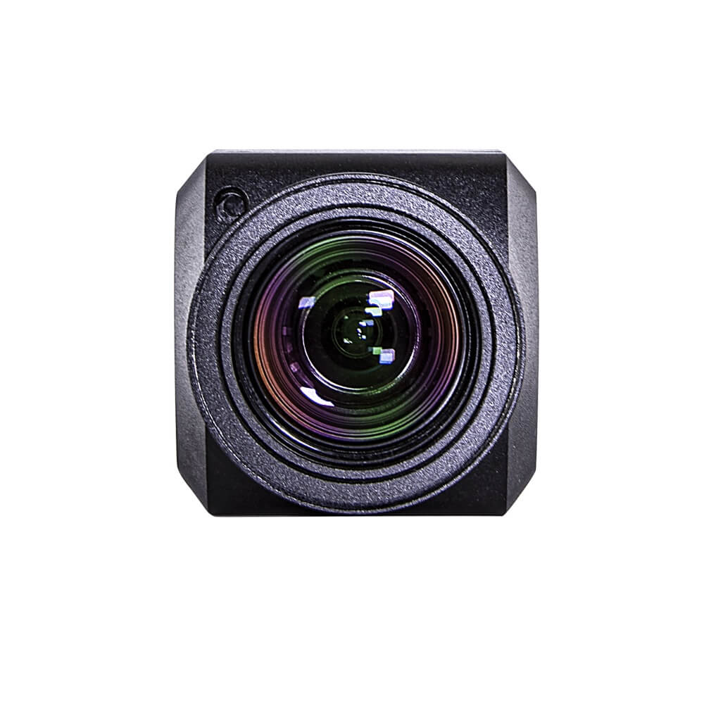 Marshall CV356-10X - Compact HD60 video camera with 10x optical zoom and 3G-SDI and HDMI simultaneous outputs, front
