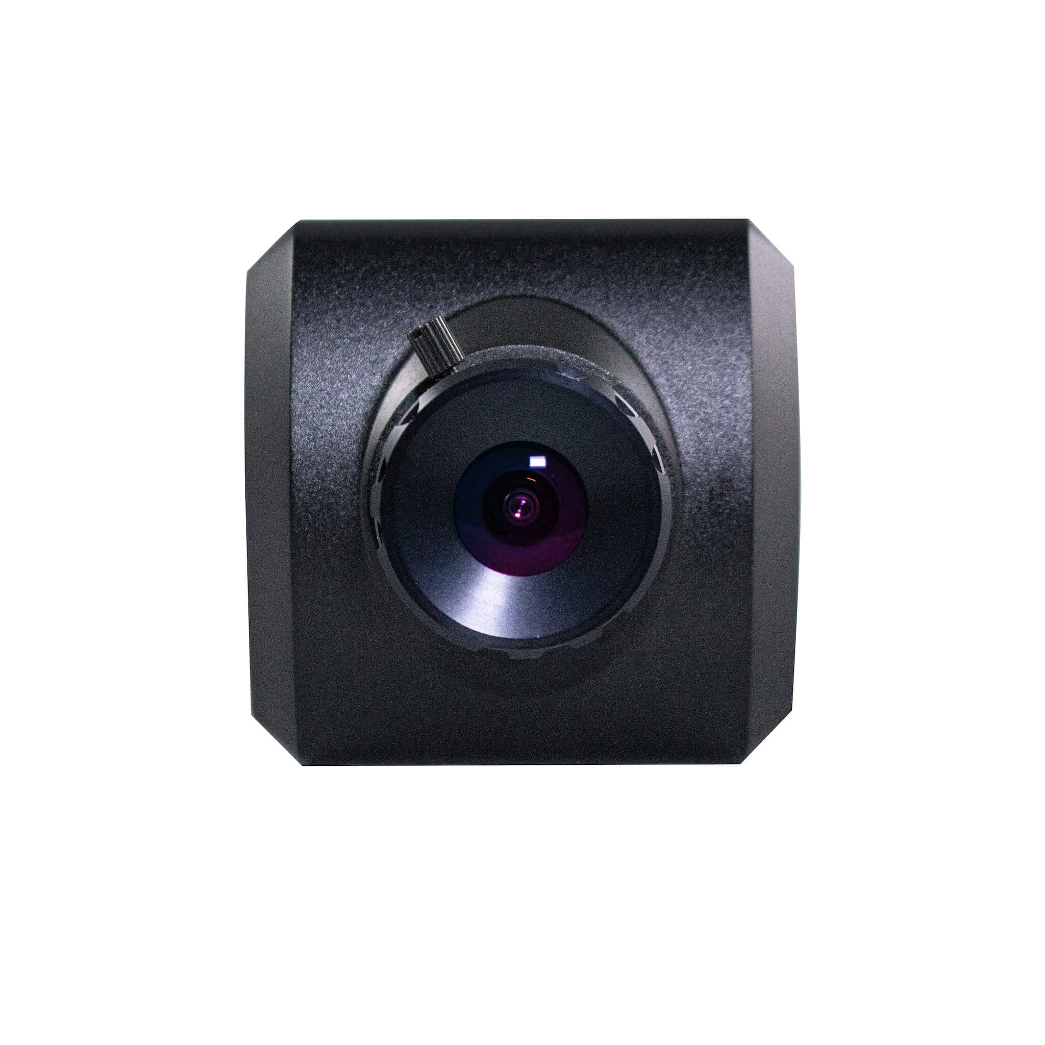 Marshall CV374 - Compact 4K UHD Camera with NDI HX3 and HDMI, front shown with optional lens