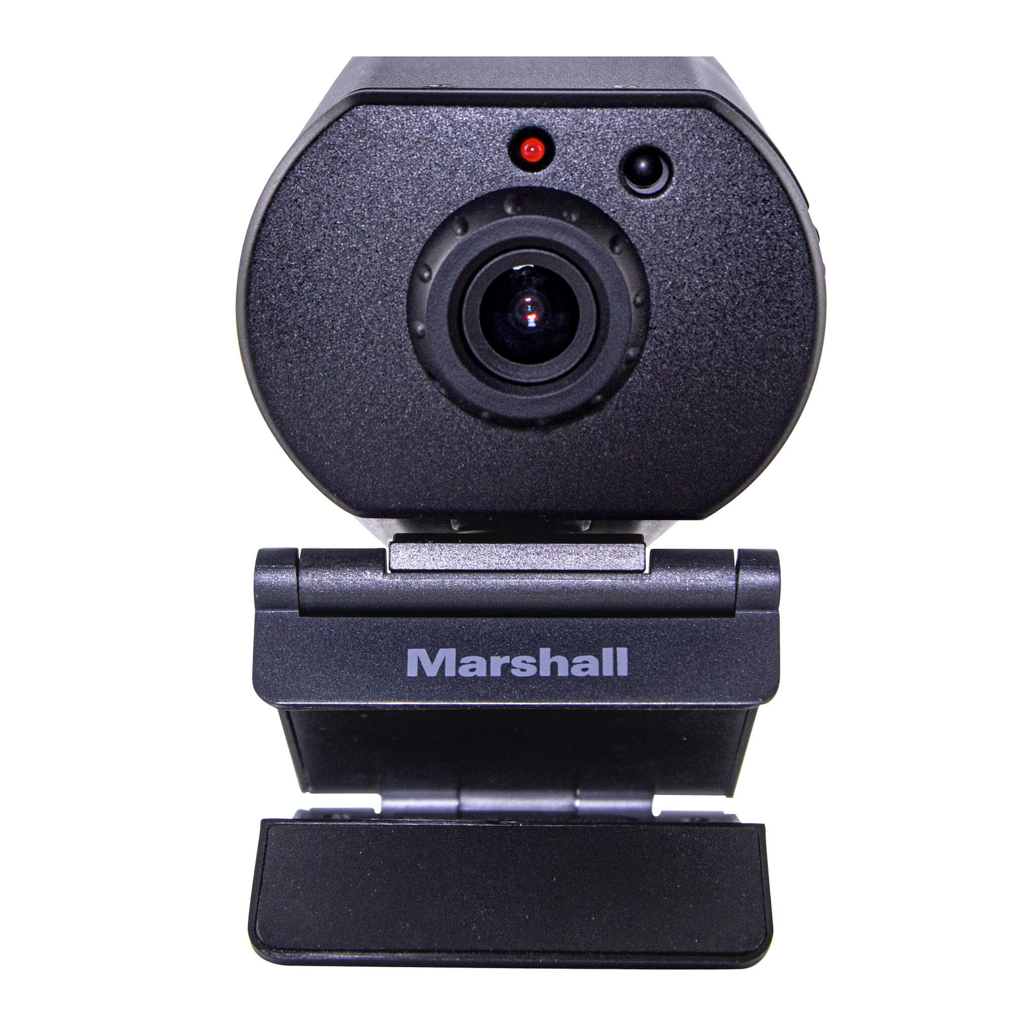 Marshall CV420e - Compact 4K60 Stream Camera with IP, HDMI and USB, stand front