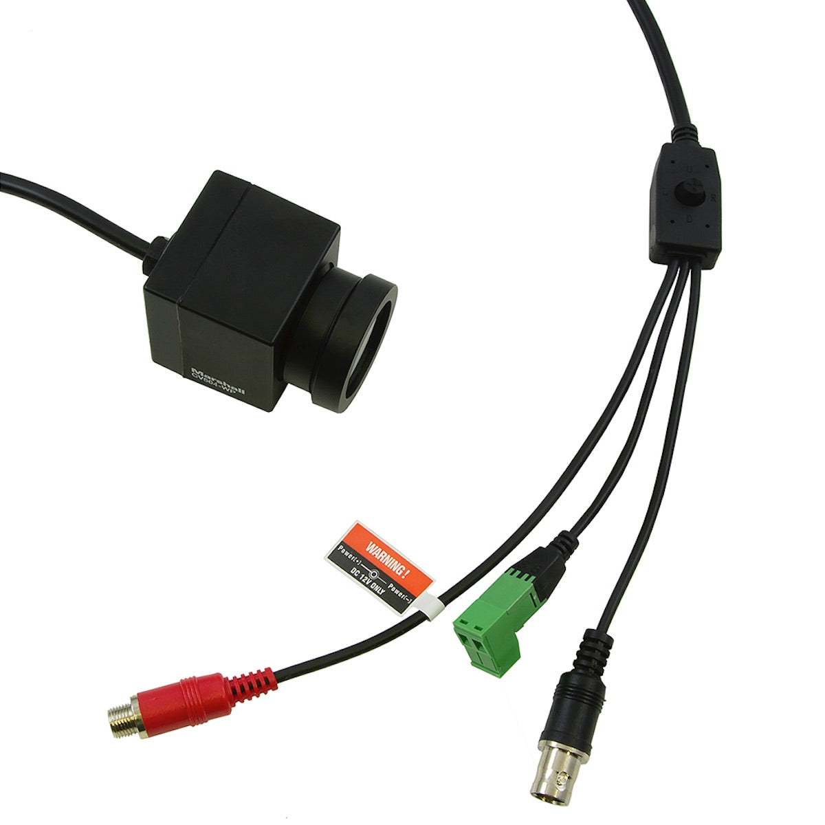 Marshall CV504-WP - All-Weather Micro POV HD Video Camera, breakout cable connectors