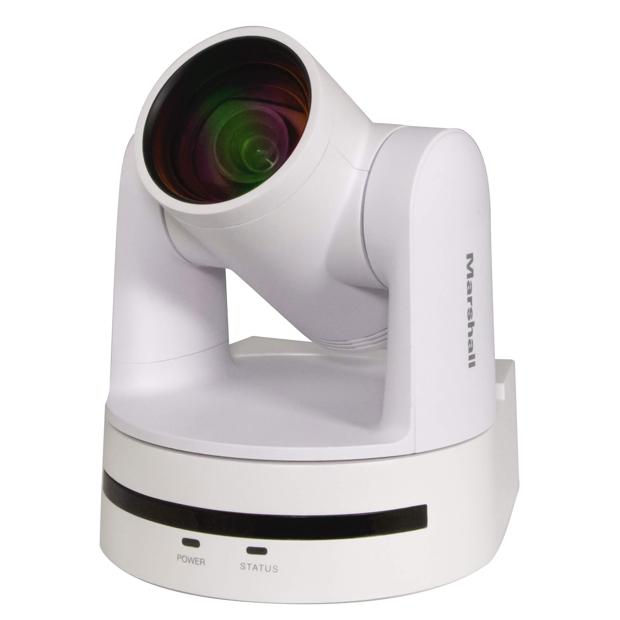 Marshall CV612-TWI - AI Tracking HD60 PTZ Camera with 12x Optical Zoom, angled left