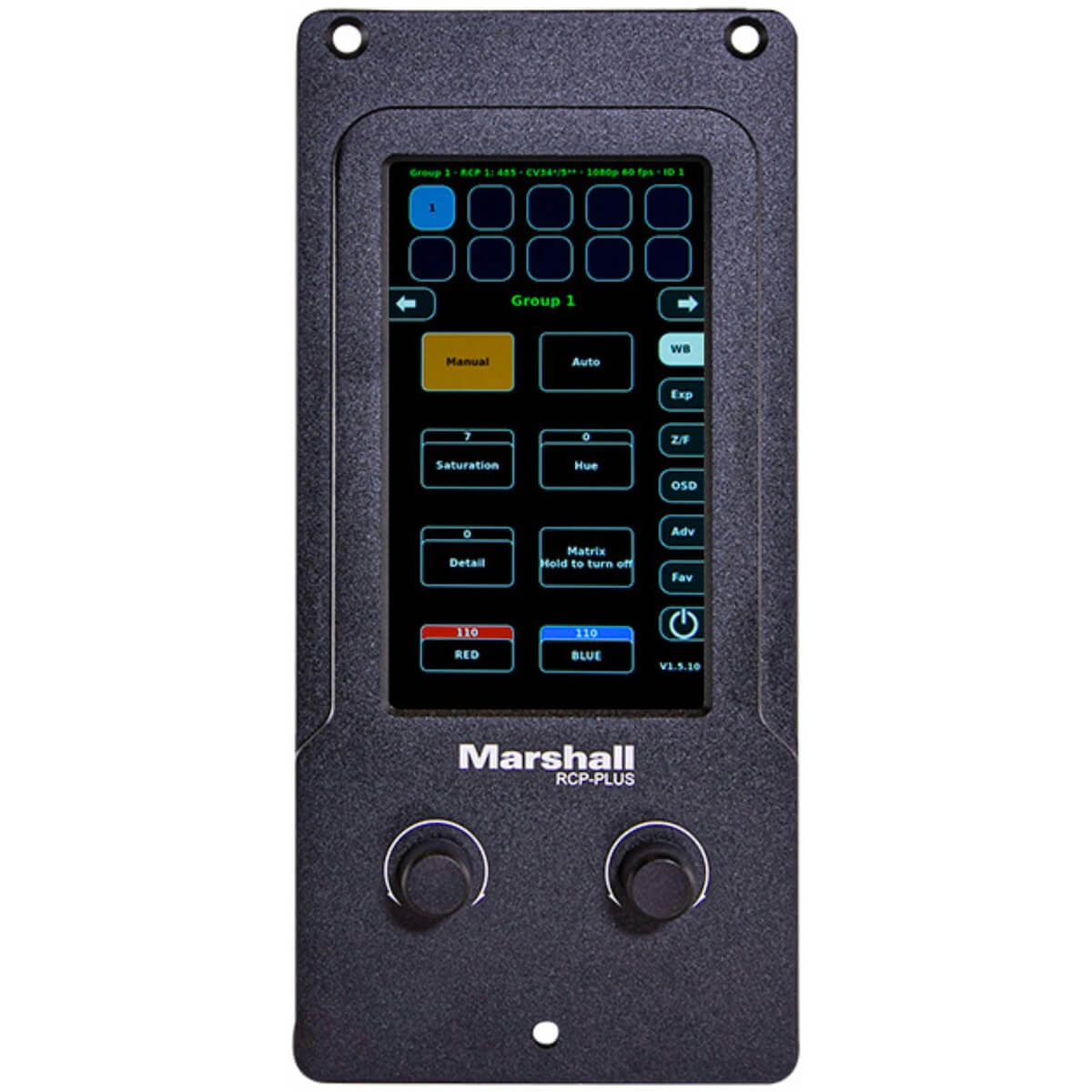 Marshall RCP-PLUS - 5-in Touchscreen Multi-Camera Controller, top