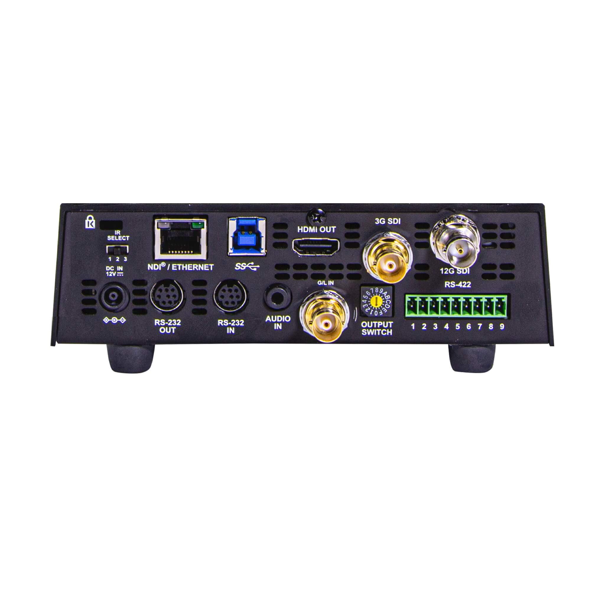 Marshall CV730-WHN - 4K NDI PTZ Video Camera with 30x Optical Zoom, rear panel
