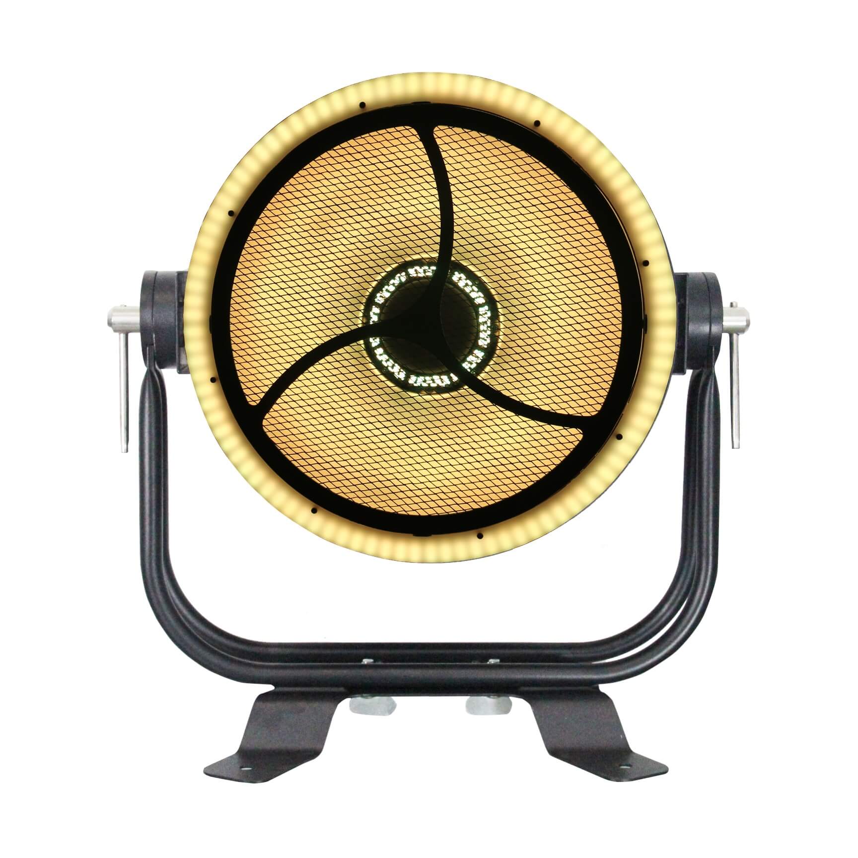 Mega-Lite Circa Scoop LED - iCandy Luminaire, front amber
